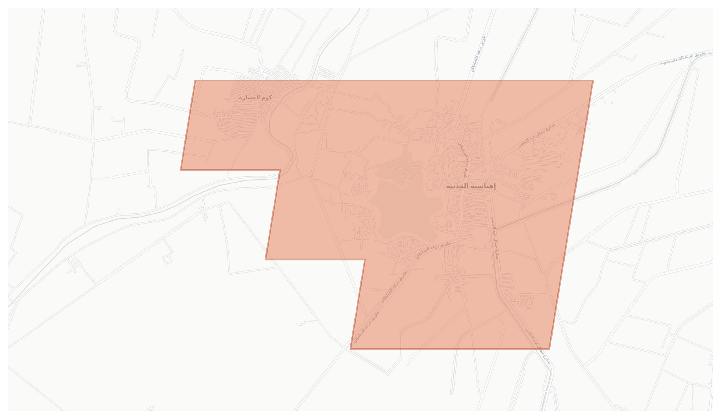 Ihnasya al Madinah geographic map