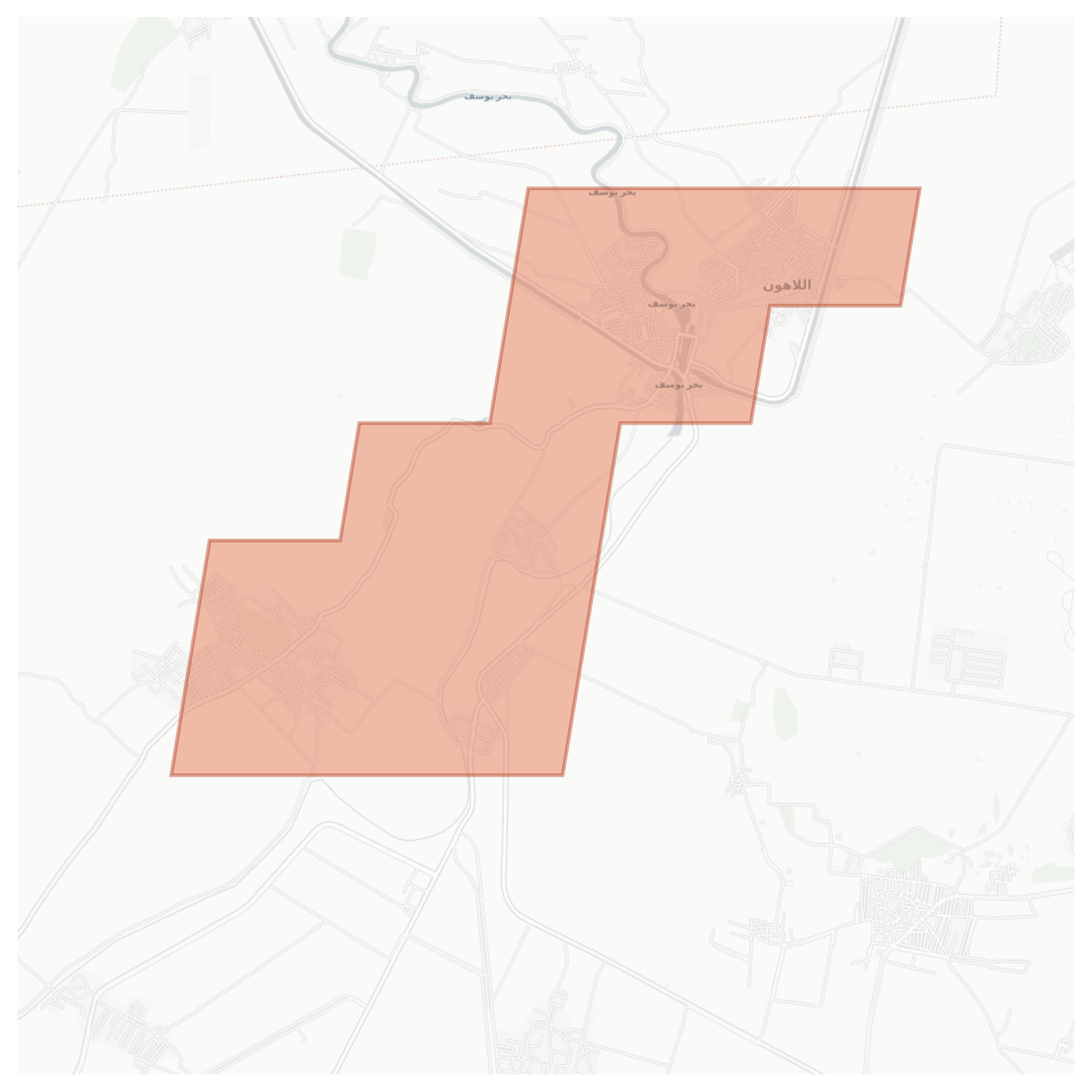 Lahun geographic map