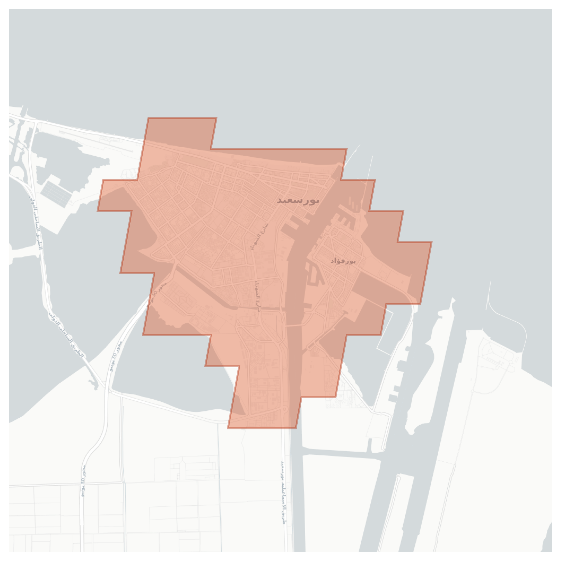 Port Said geographic map