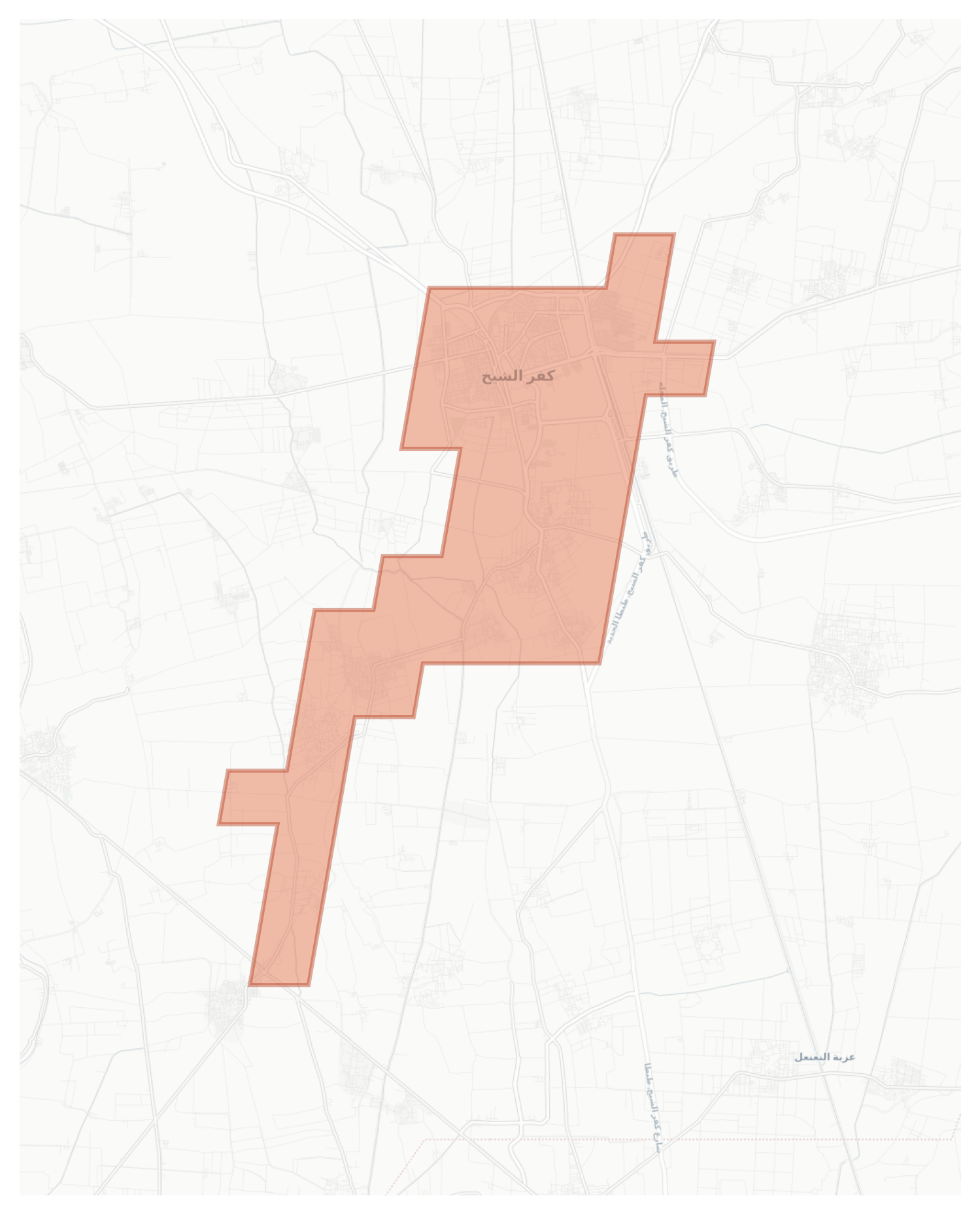 Kafr Al Sheikh geographic map