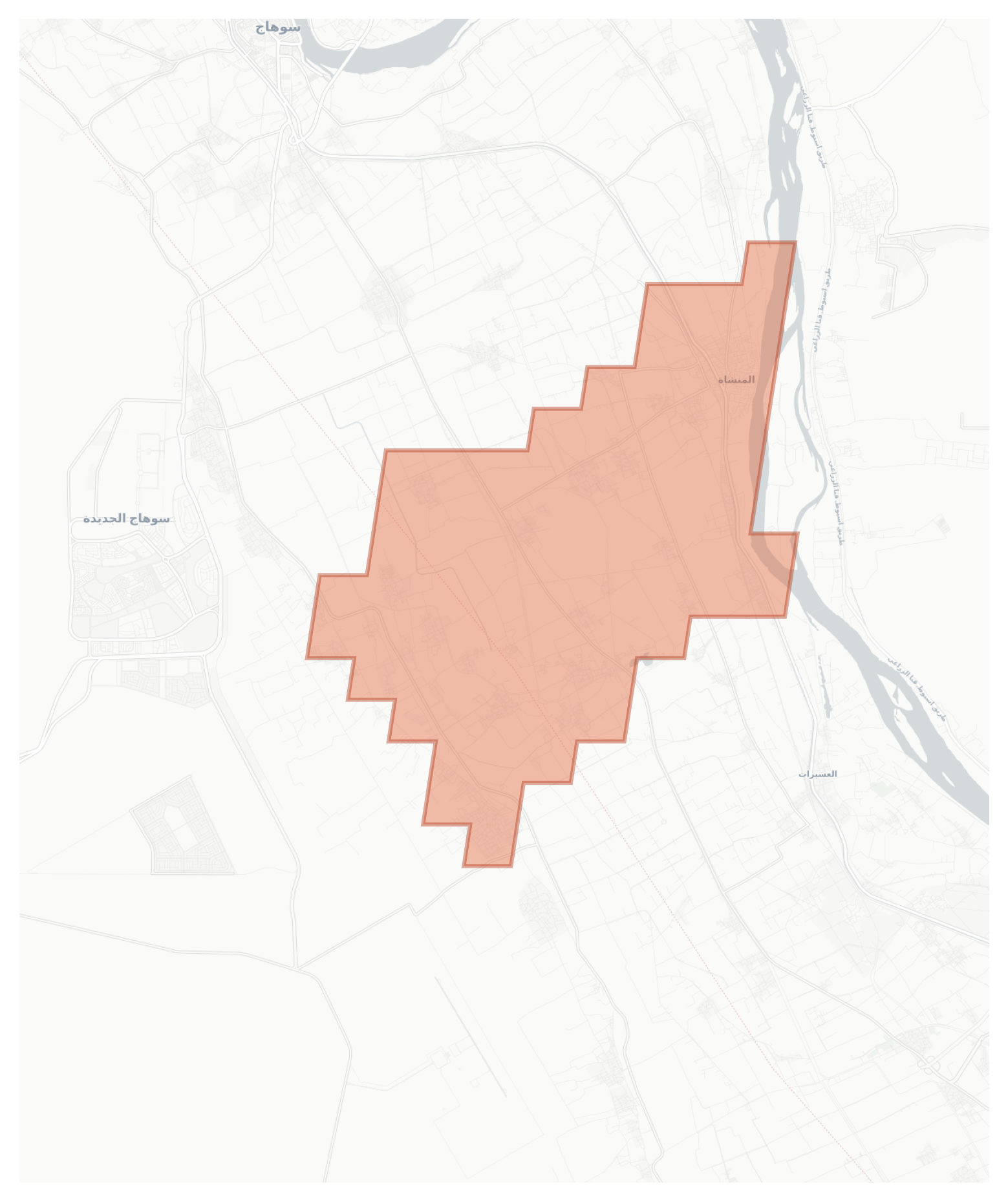 Al-Manshah geographic map