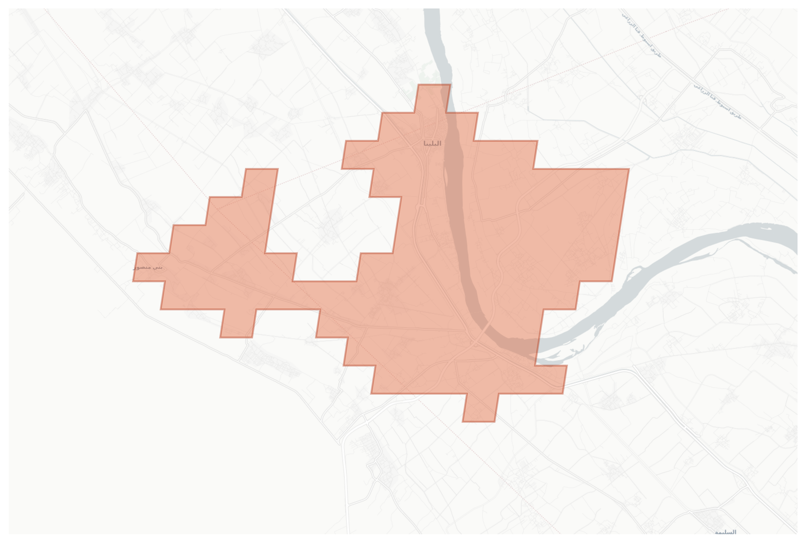 Balyana geographic map