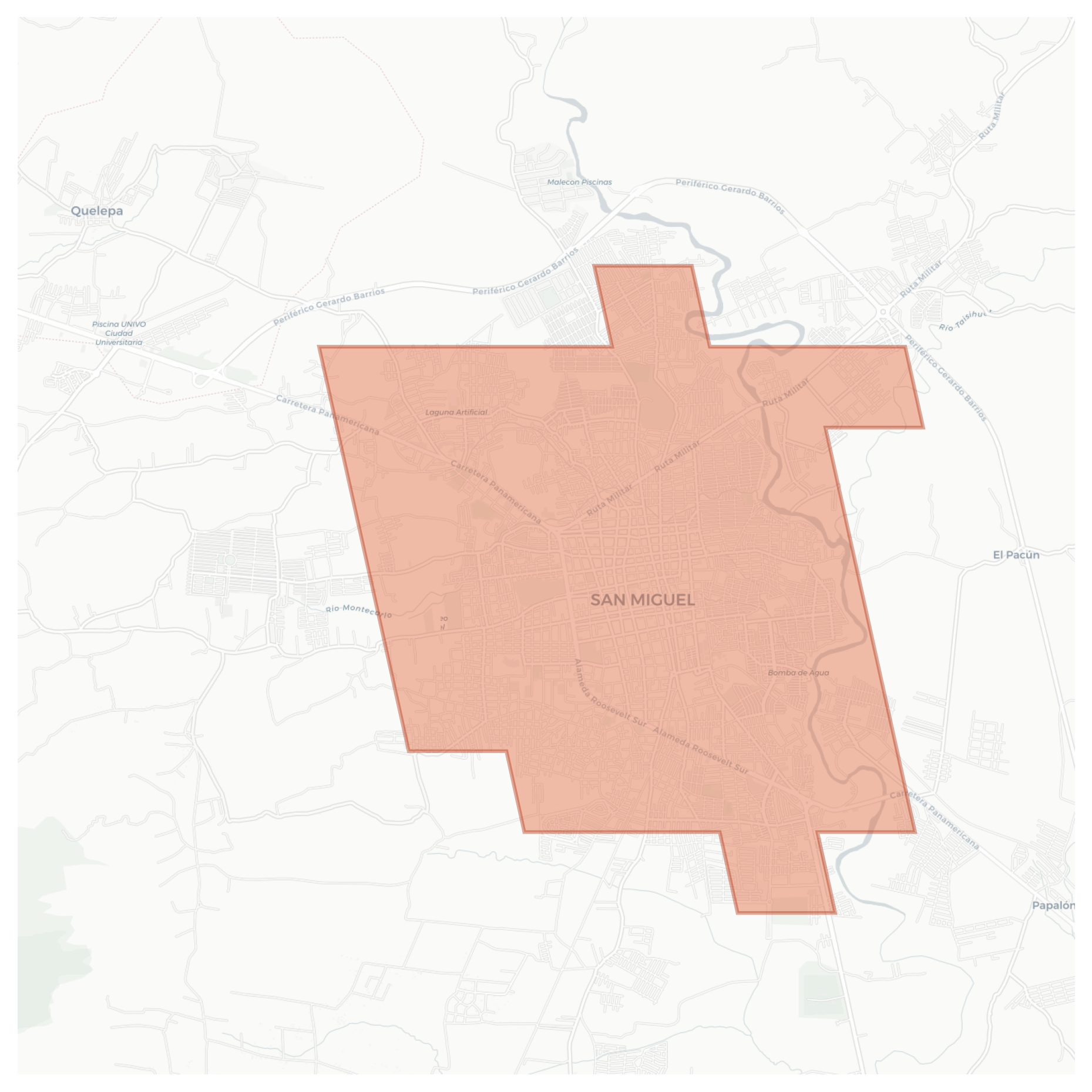 San Miguel geographic map