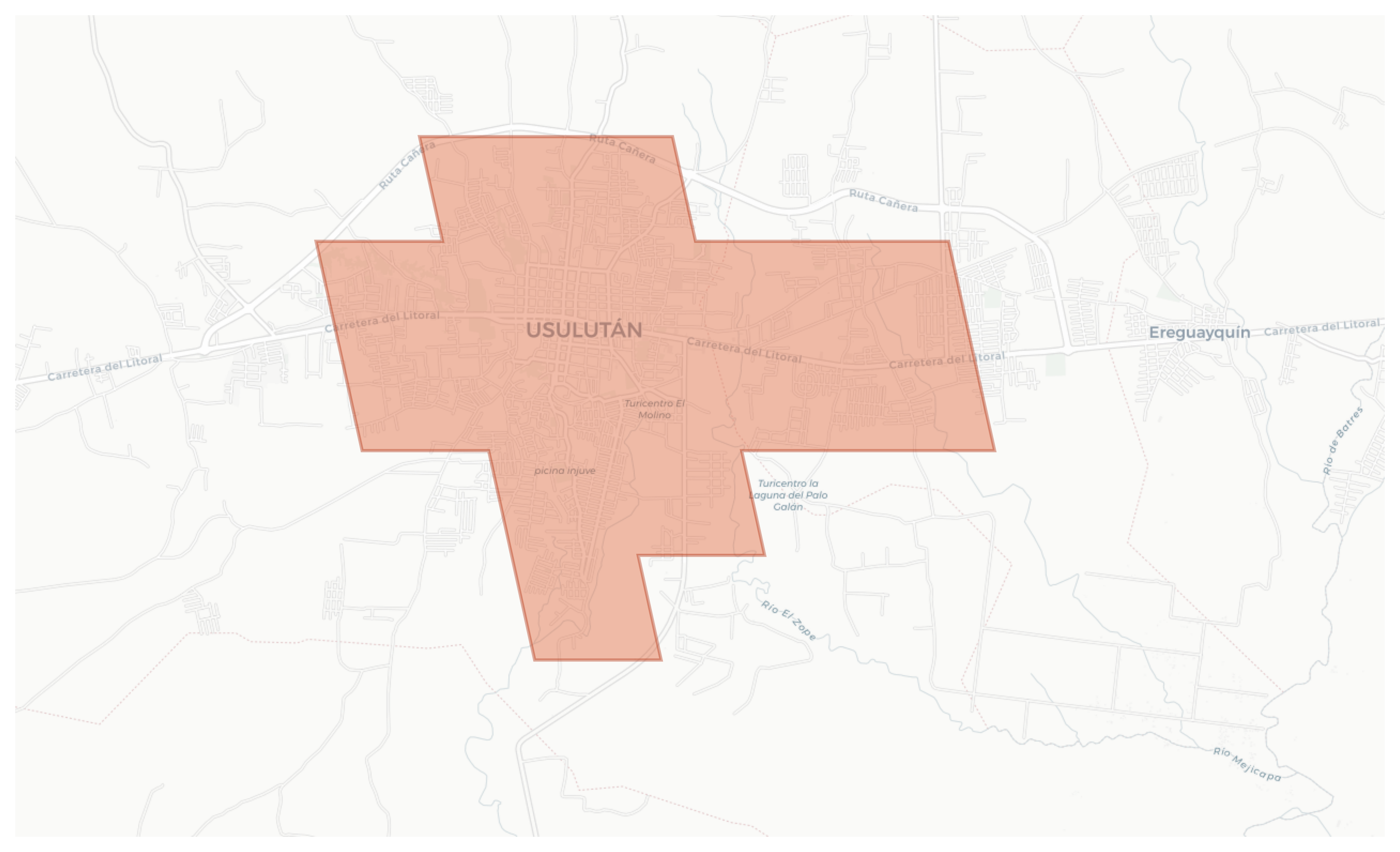 Usulután geographic map