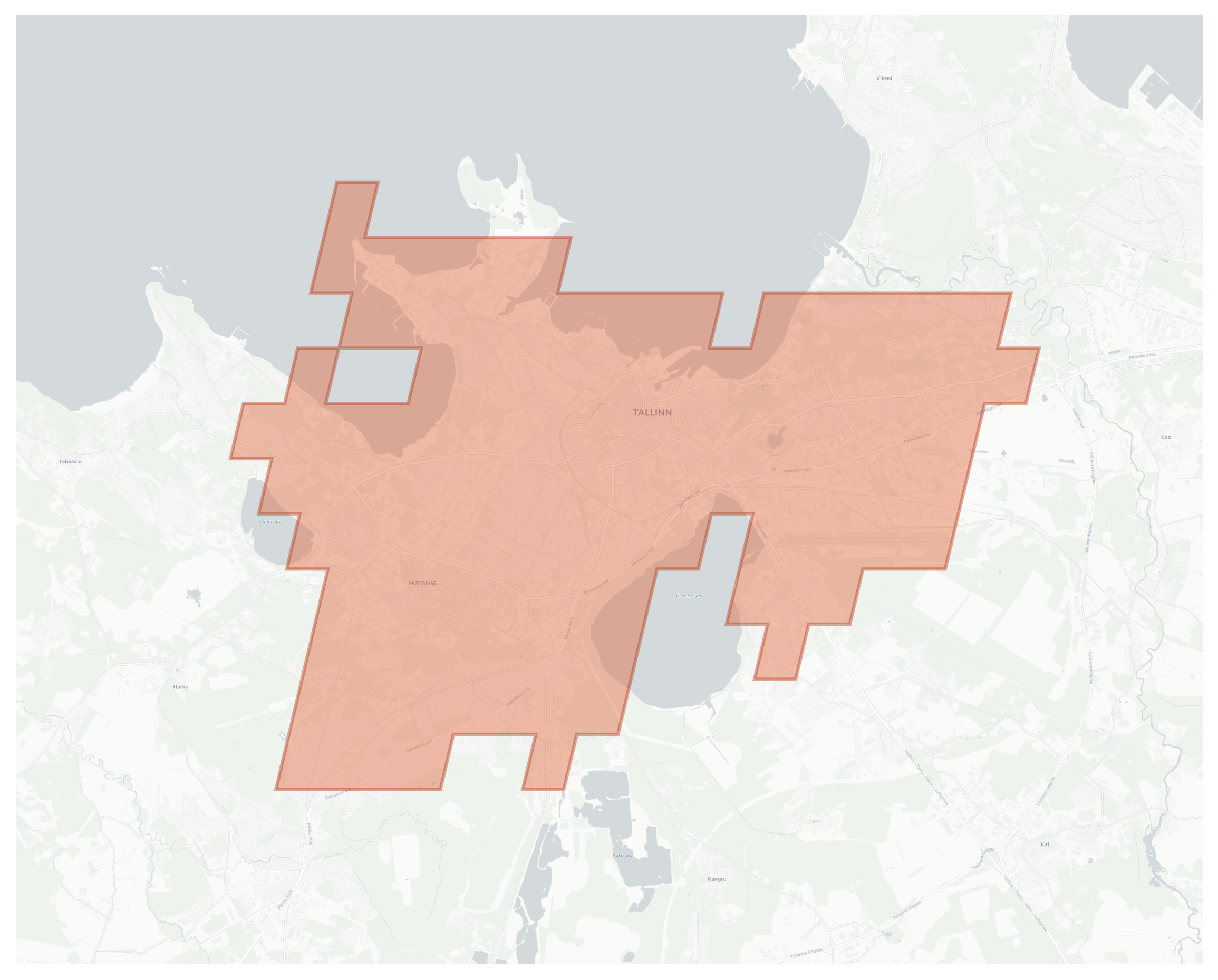 Tallinn geographic map