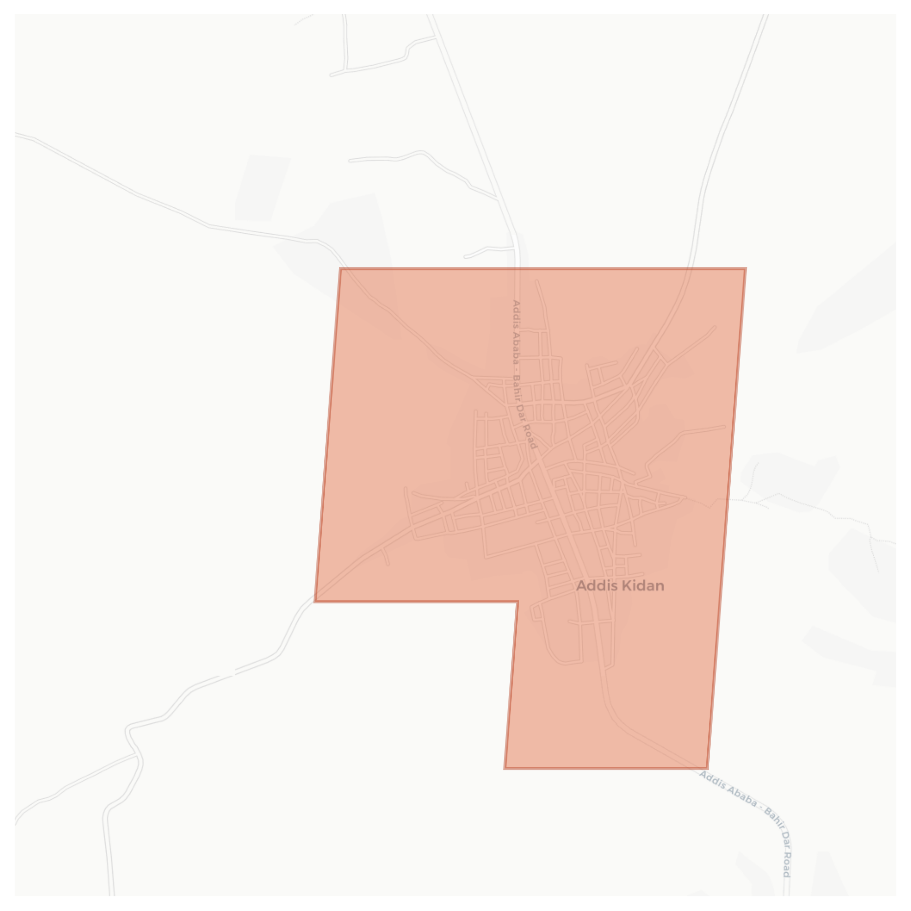 Addis Kidan geographic map
