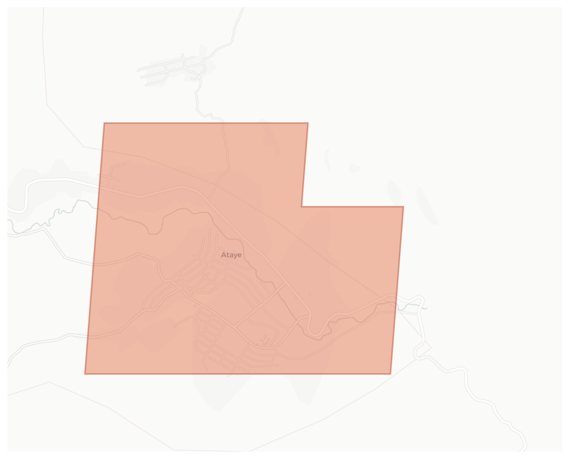 Ataye geographic map