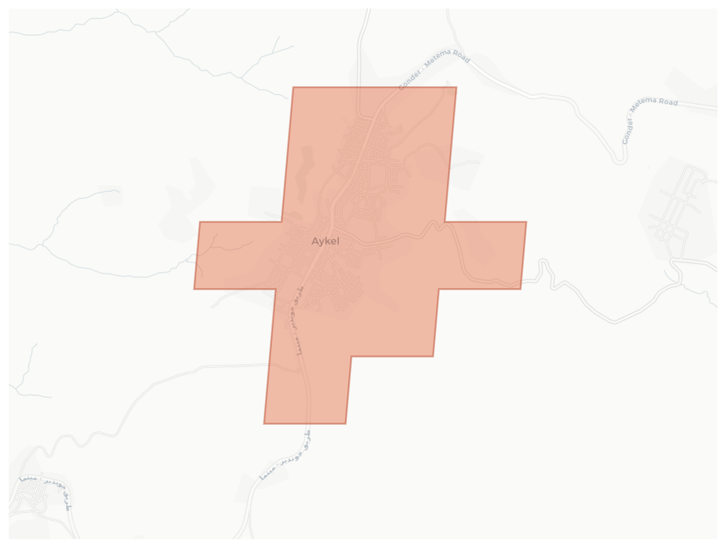 Aykel geographic map