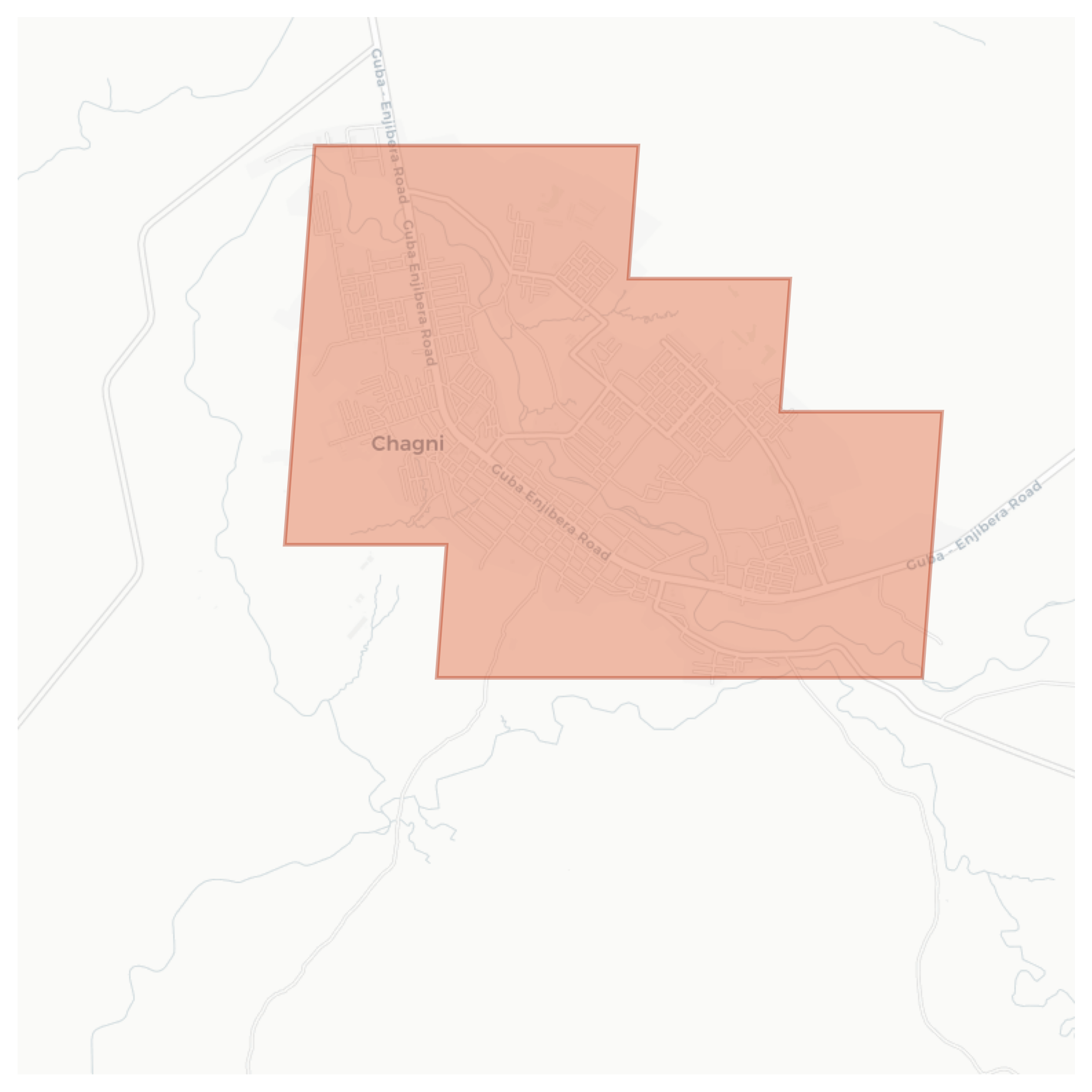 Chagni geographic map