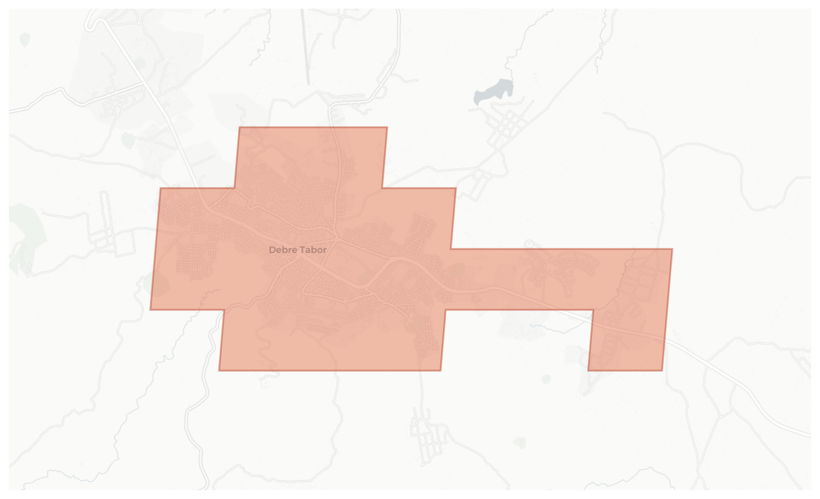 Debre Tabor geographic map