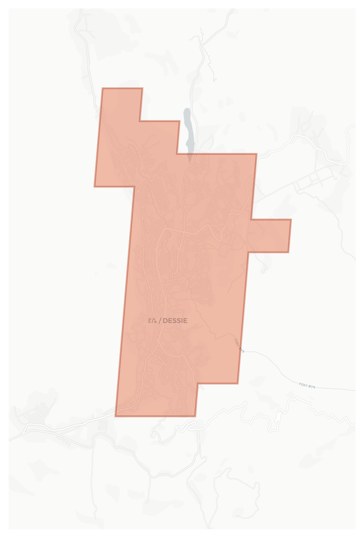 Dessie geographic map