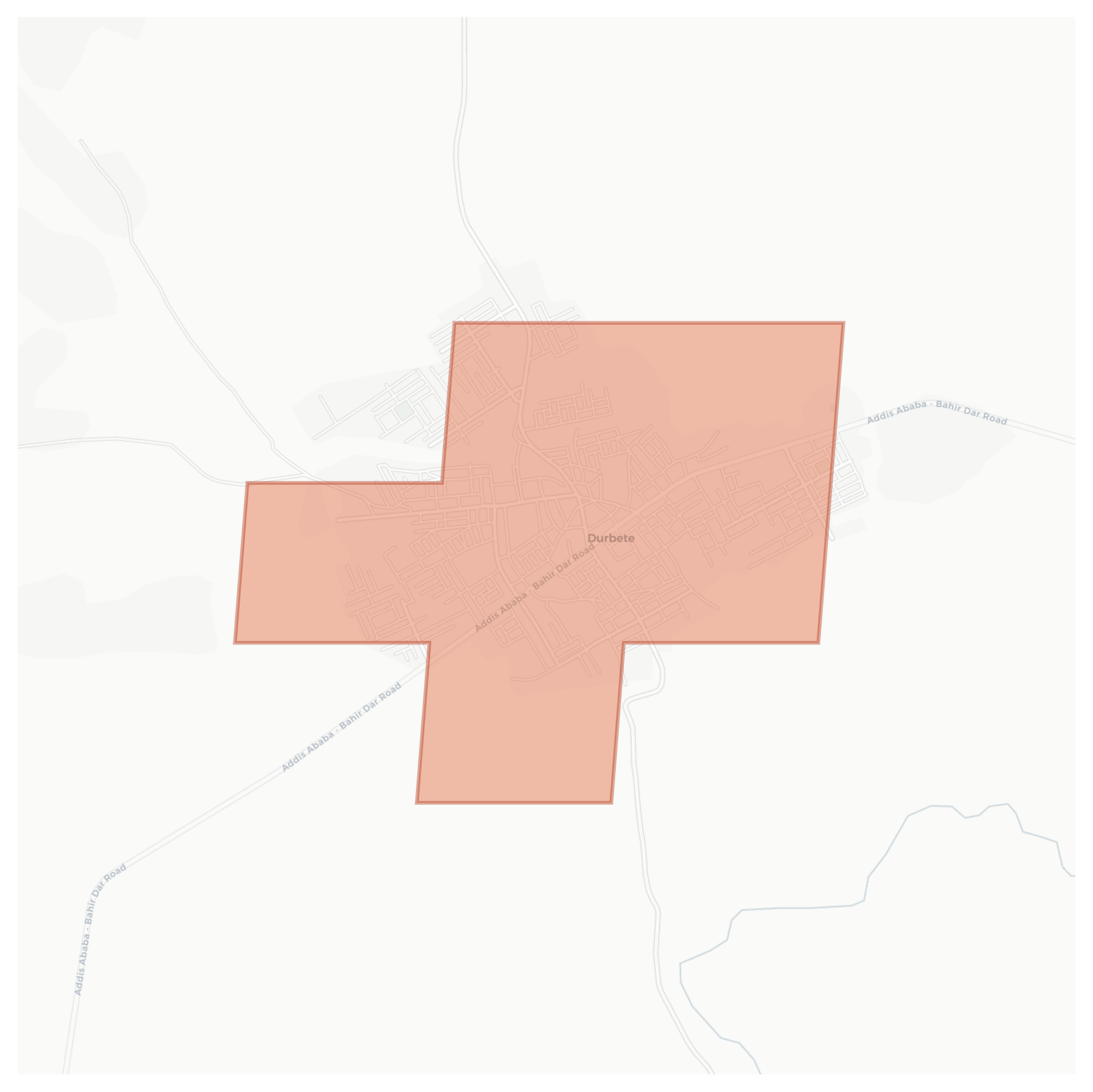 Durbete geographic map