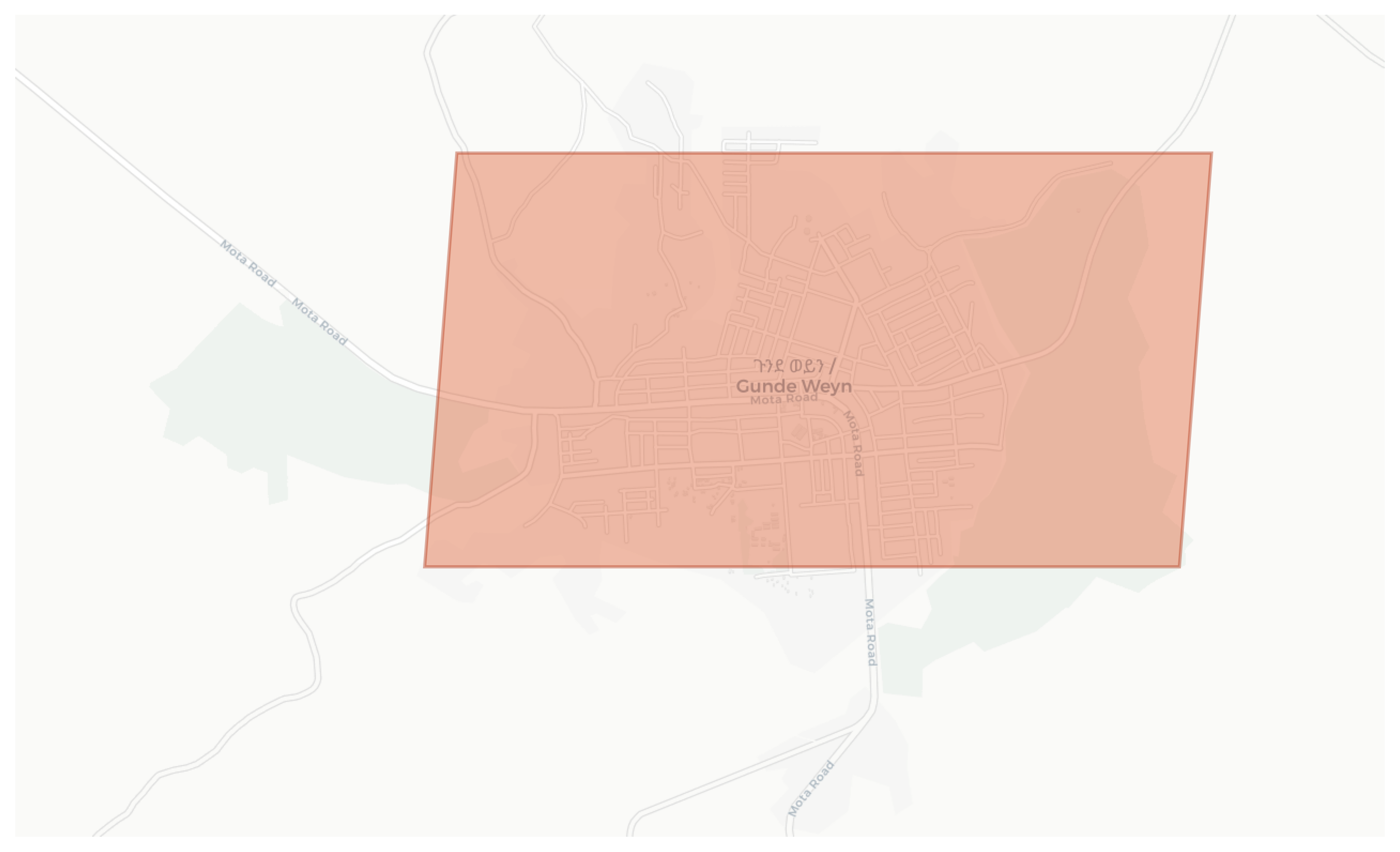 Gende Woin geographic map