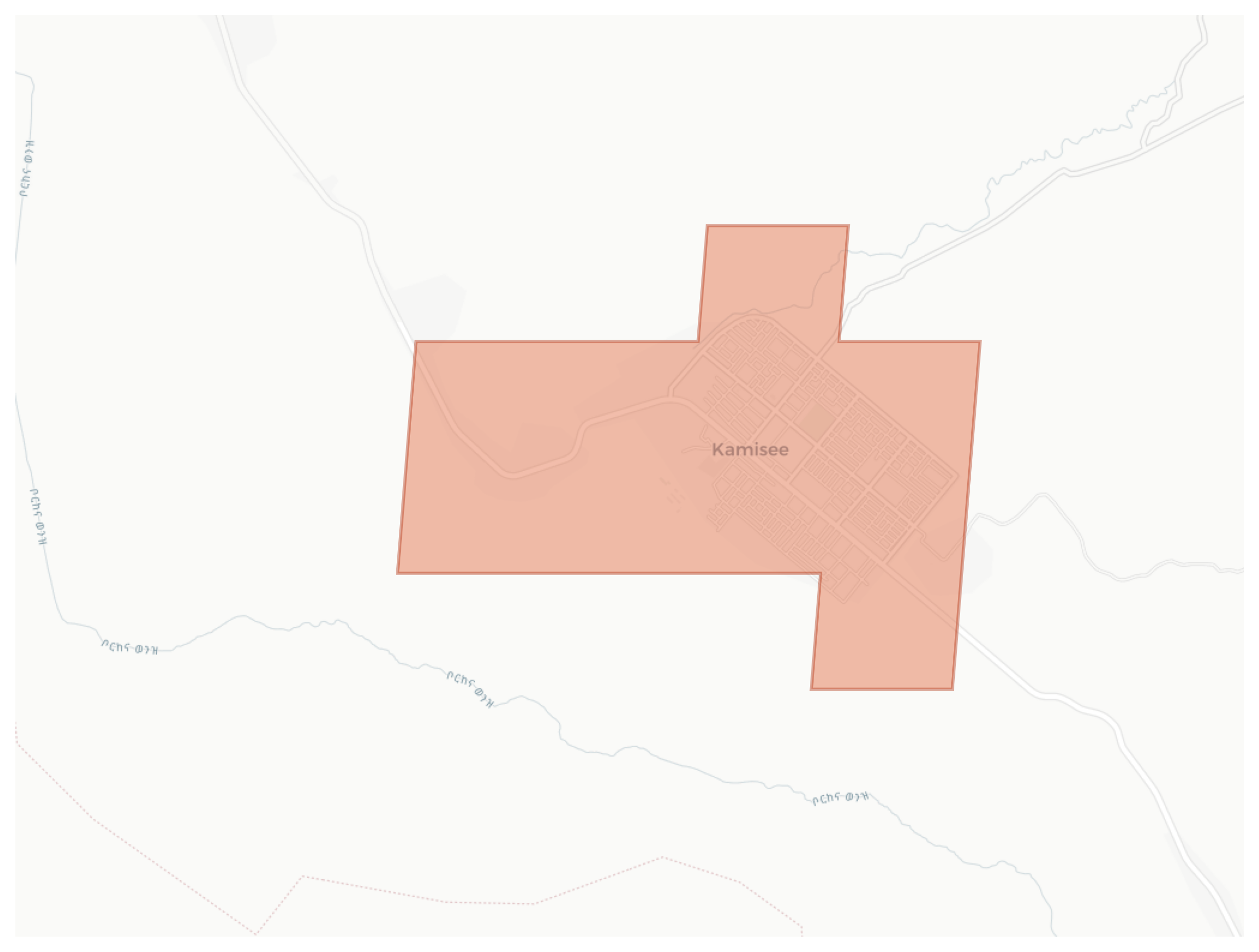 Kamisee geographic map