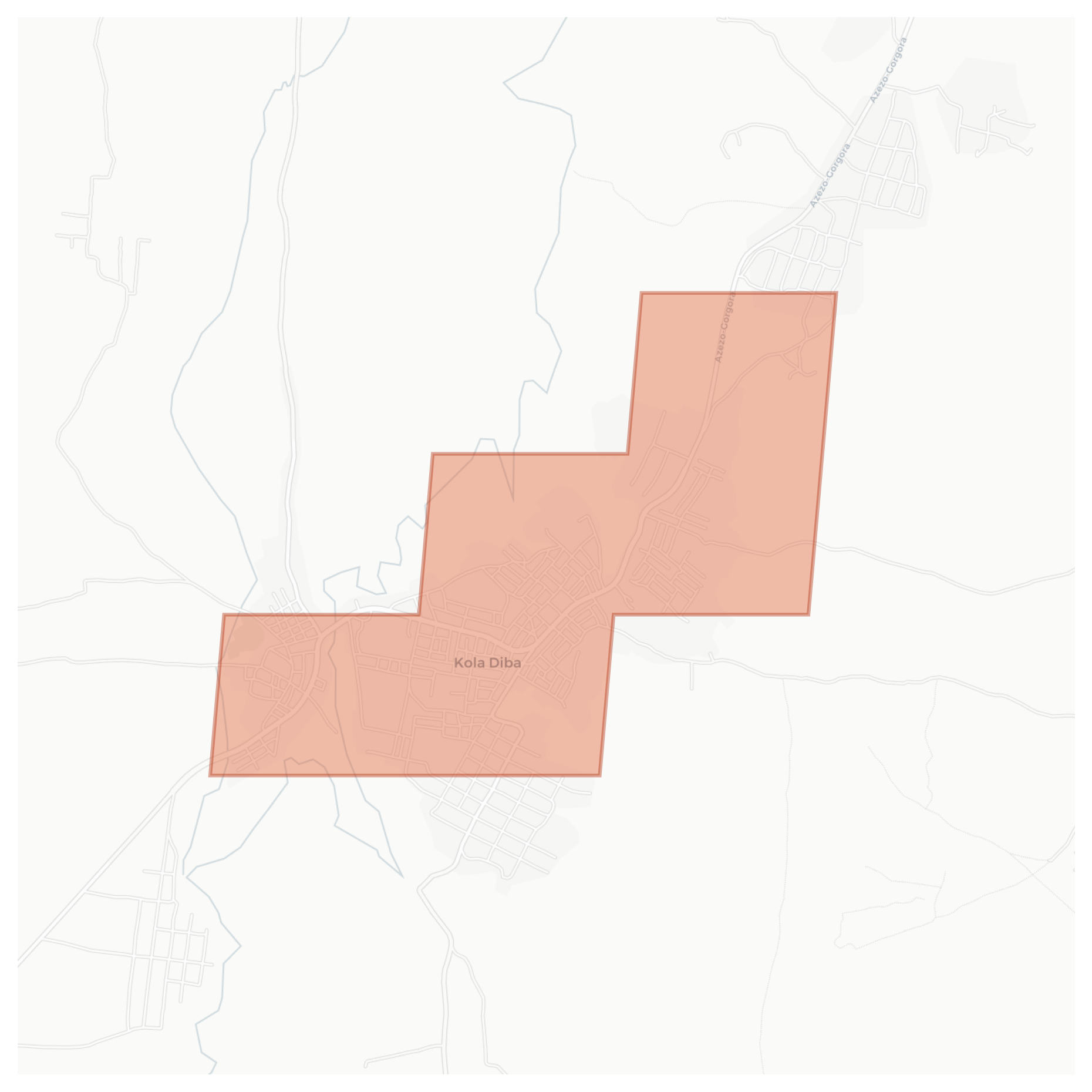 Kola Diba geographic map