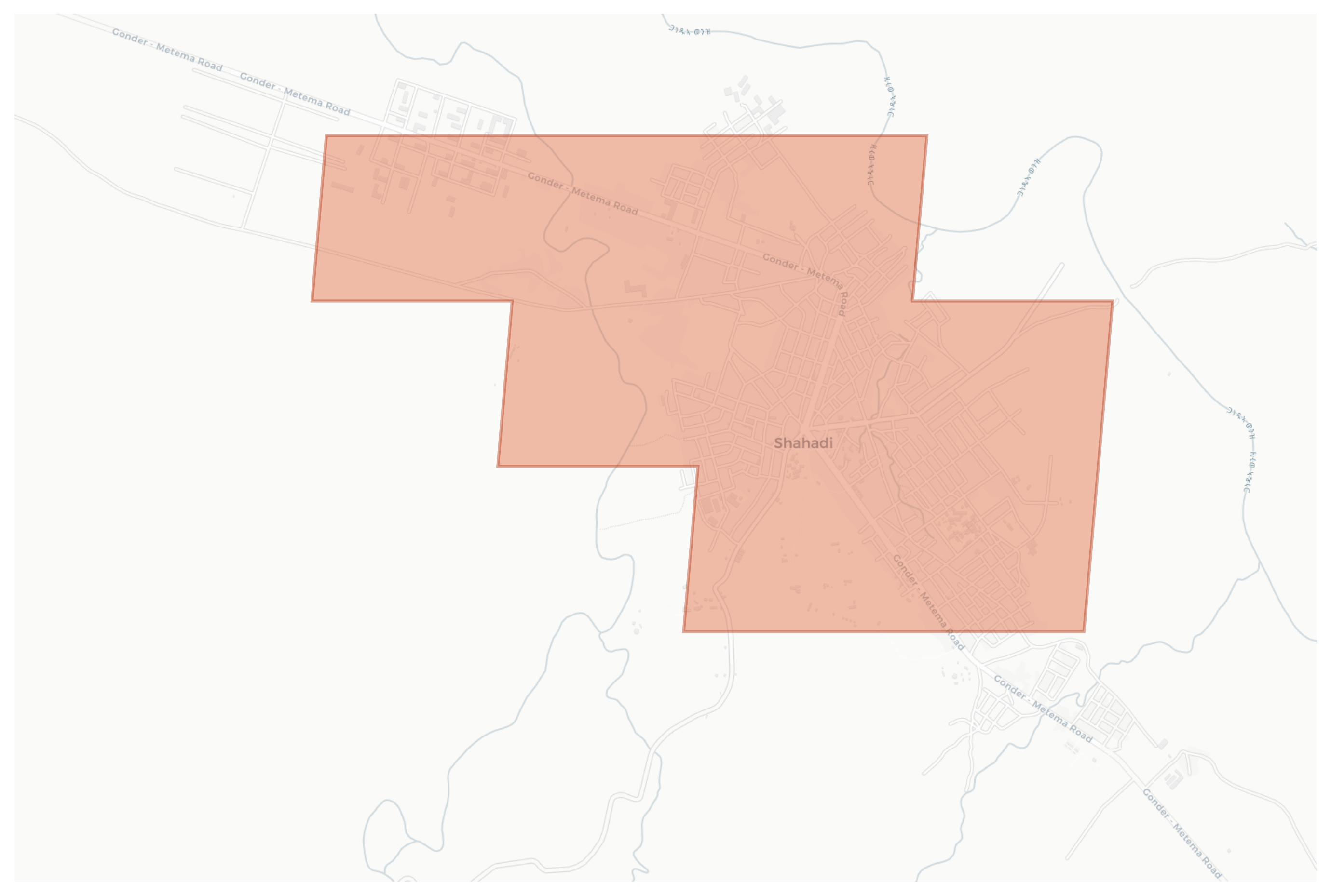 Shahadi geographic map