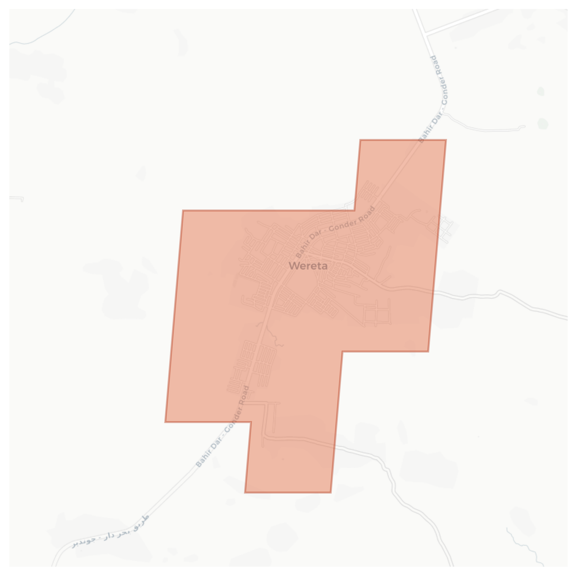 Wereta geographic map