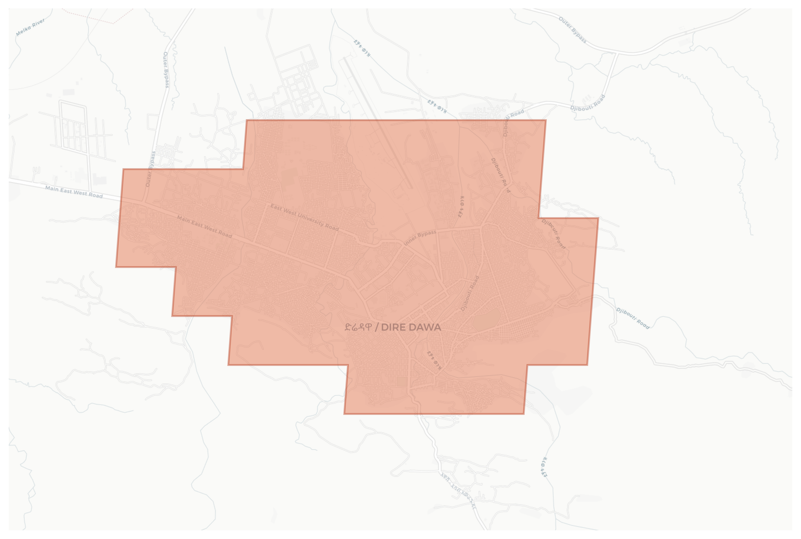 Dire Dawa geographic map