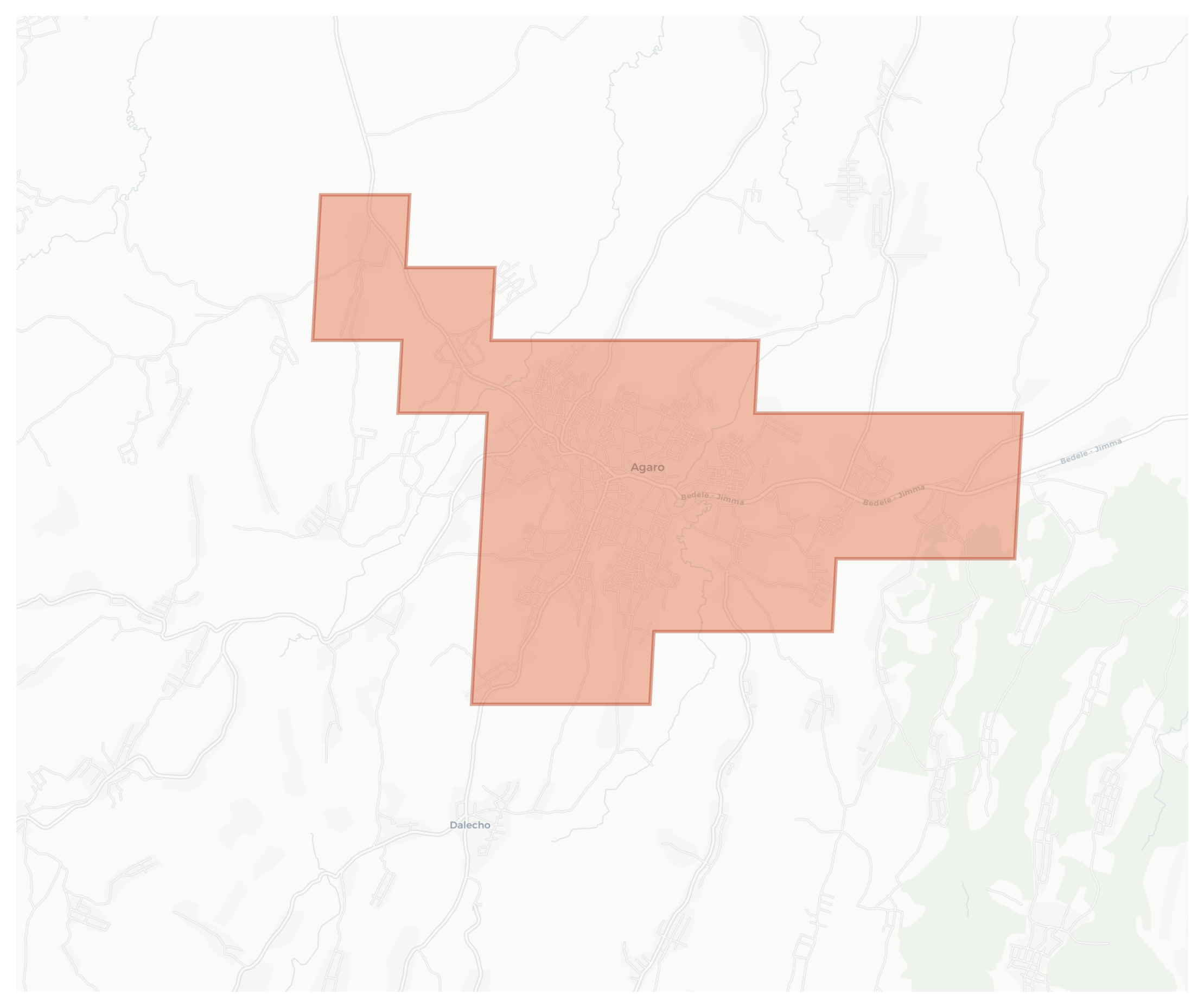 Agaro geographic map