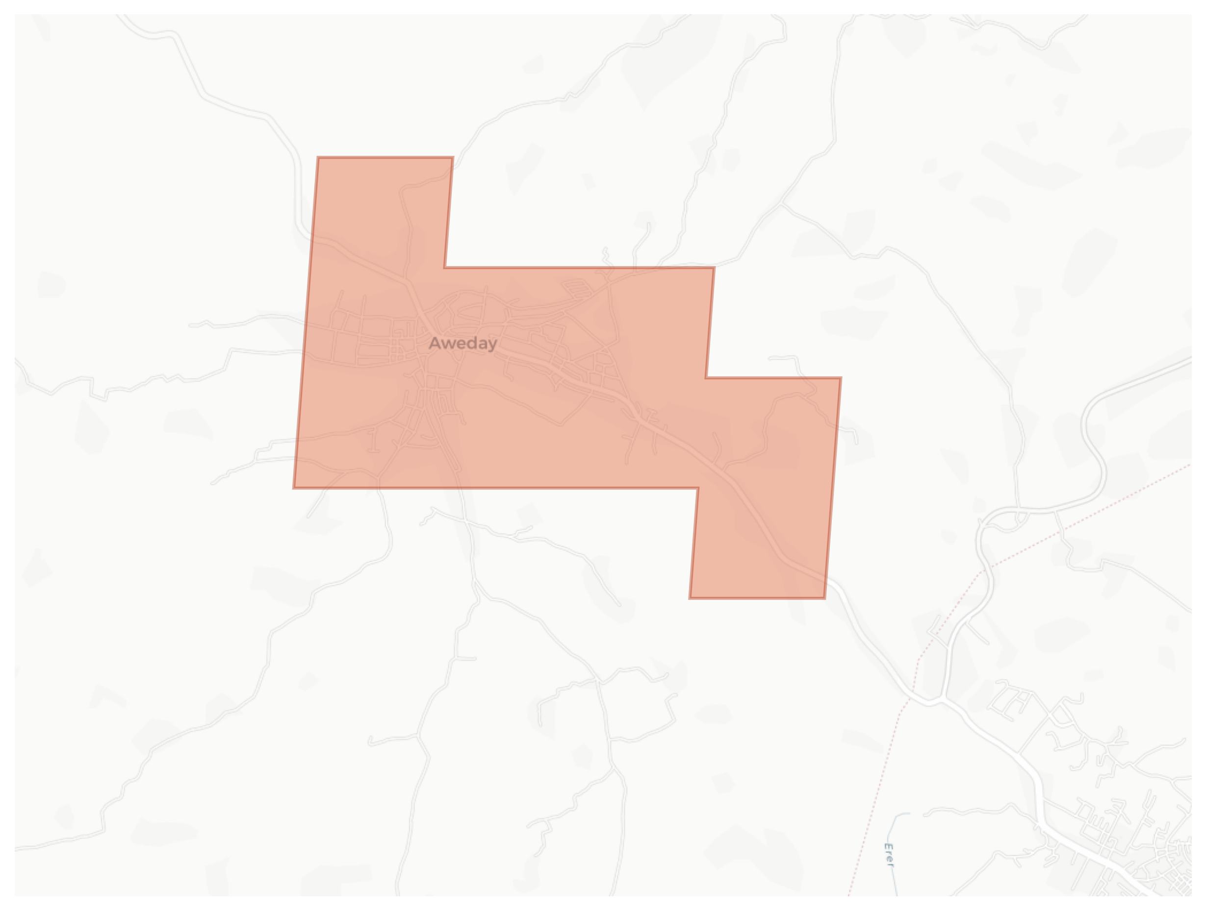 Aweday geographic map