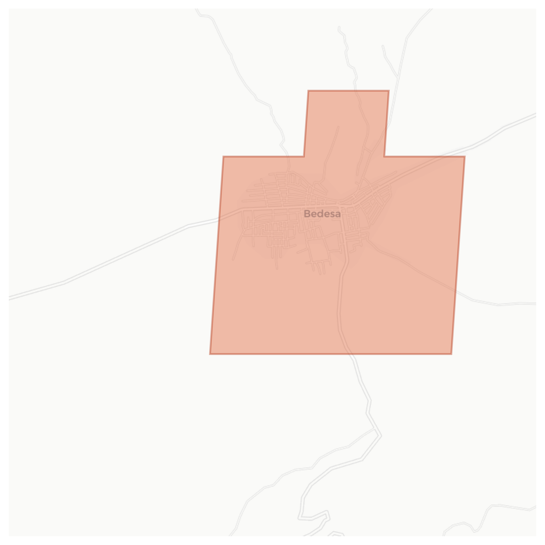 Bedessa geographic map