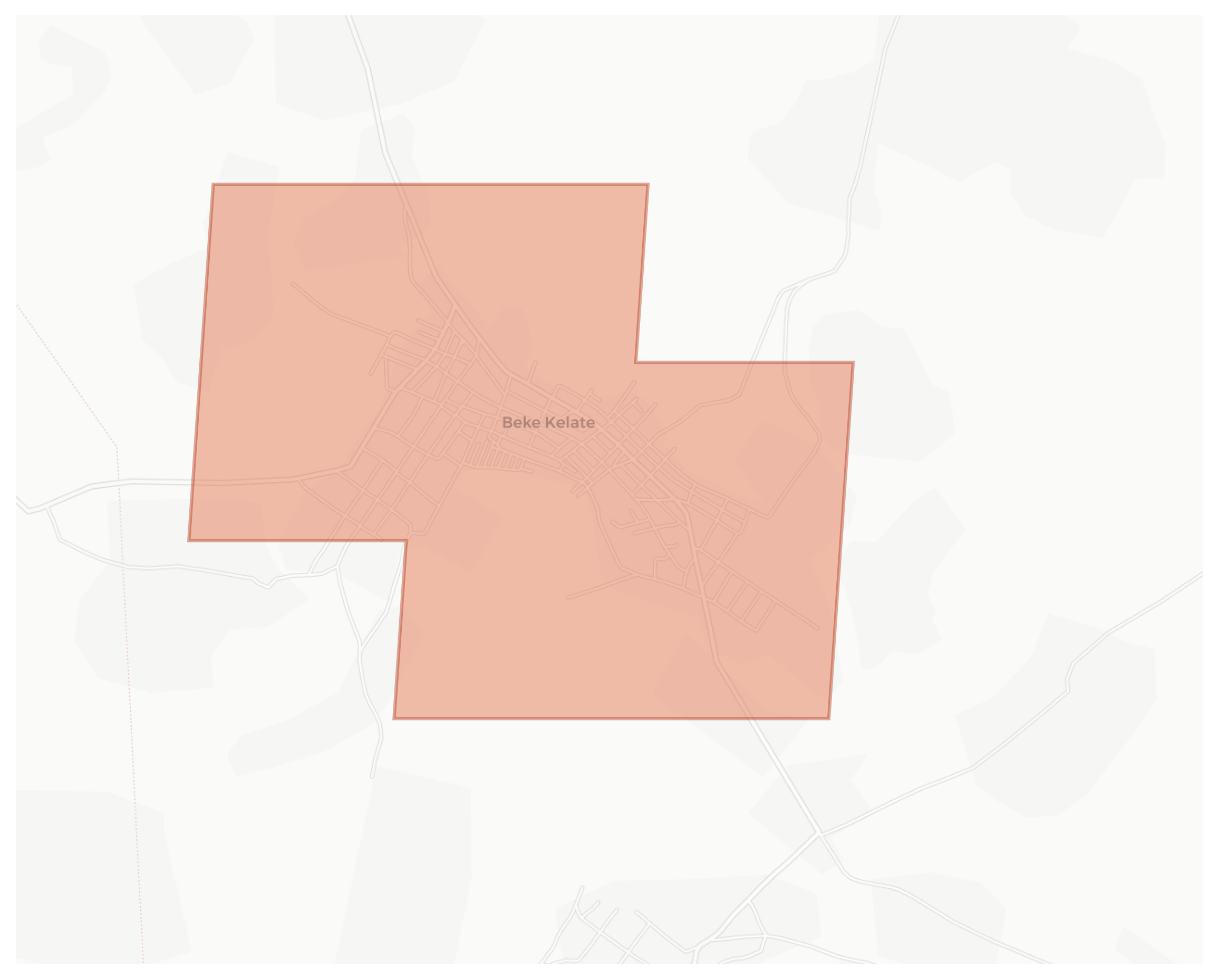 Beke Kelate geographic map