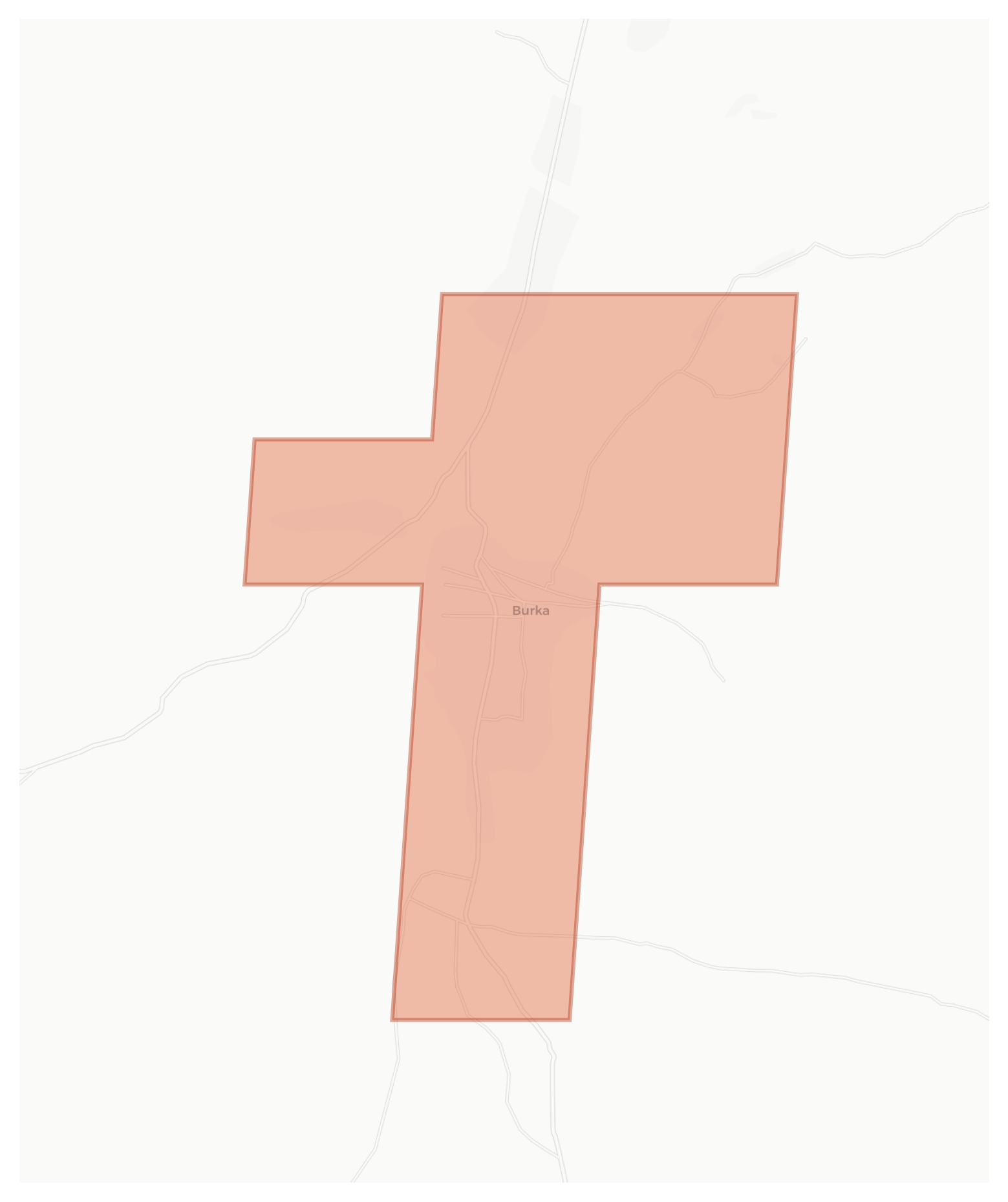 Burka geographic map