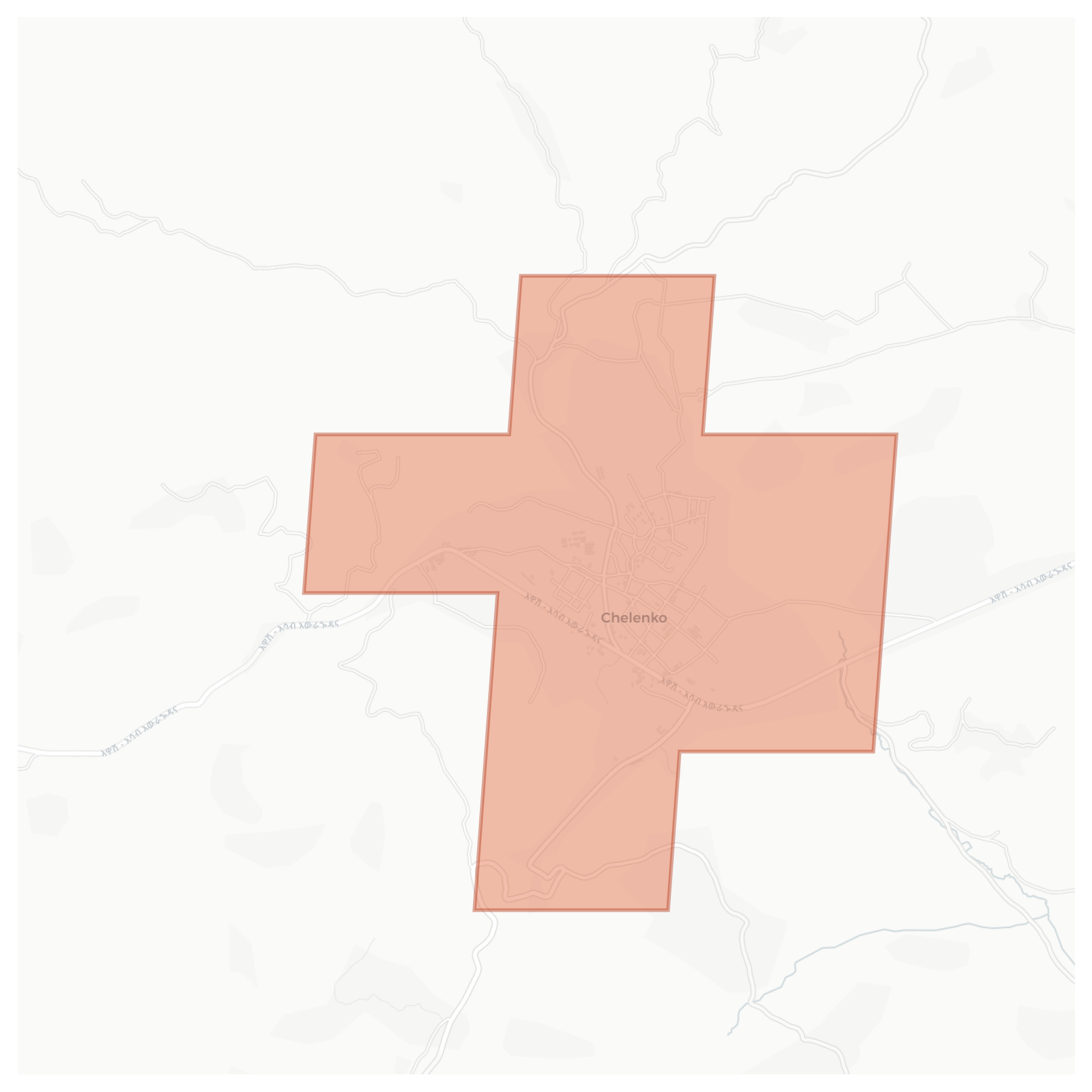 Chelenko geographic map