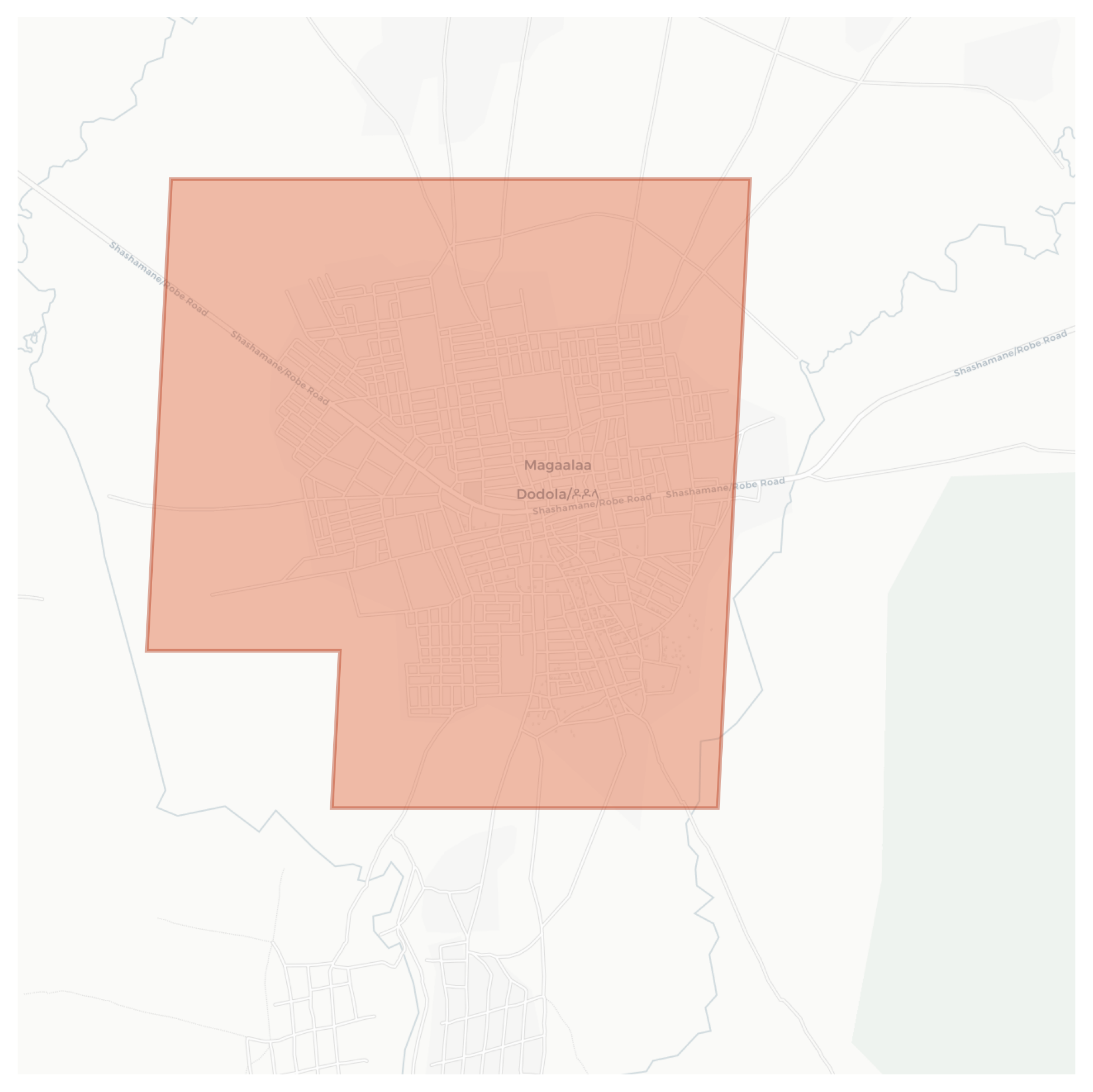 Dodolla geographic map