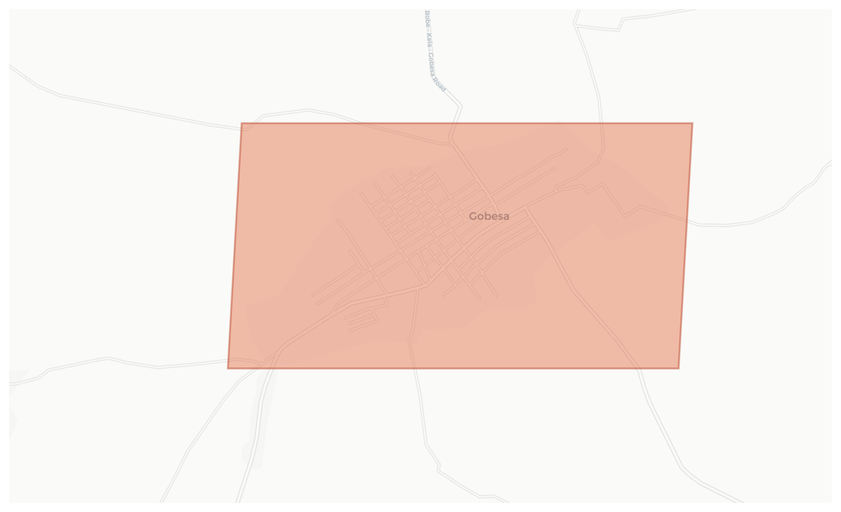 Gobesa geographic map
