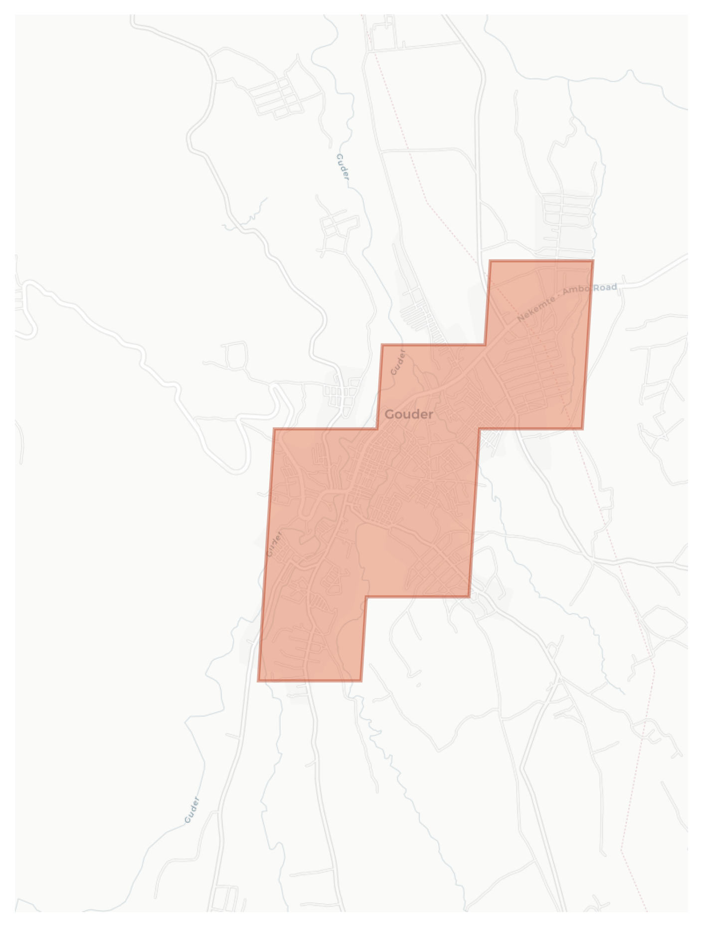 Gouder geographic map