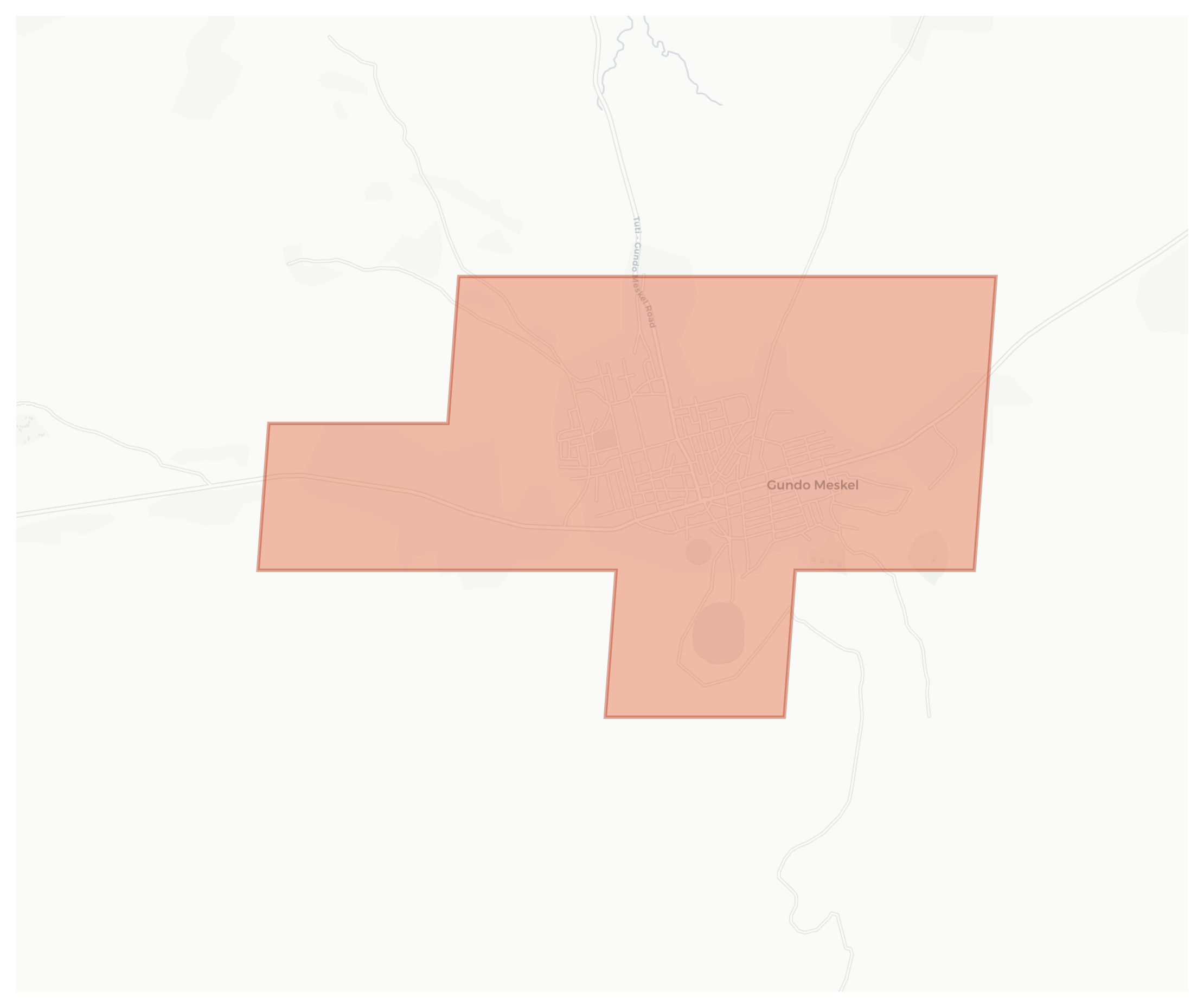 Gundo Meskel geographic map
