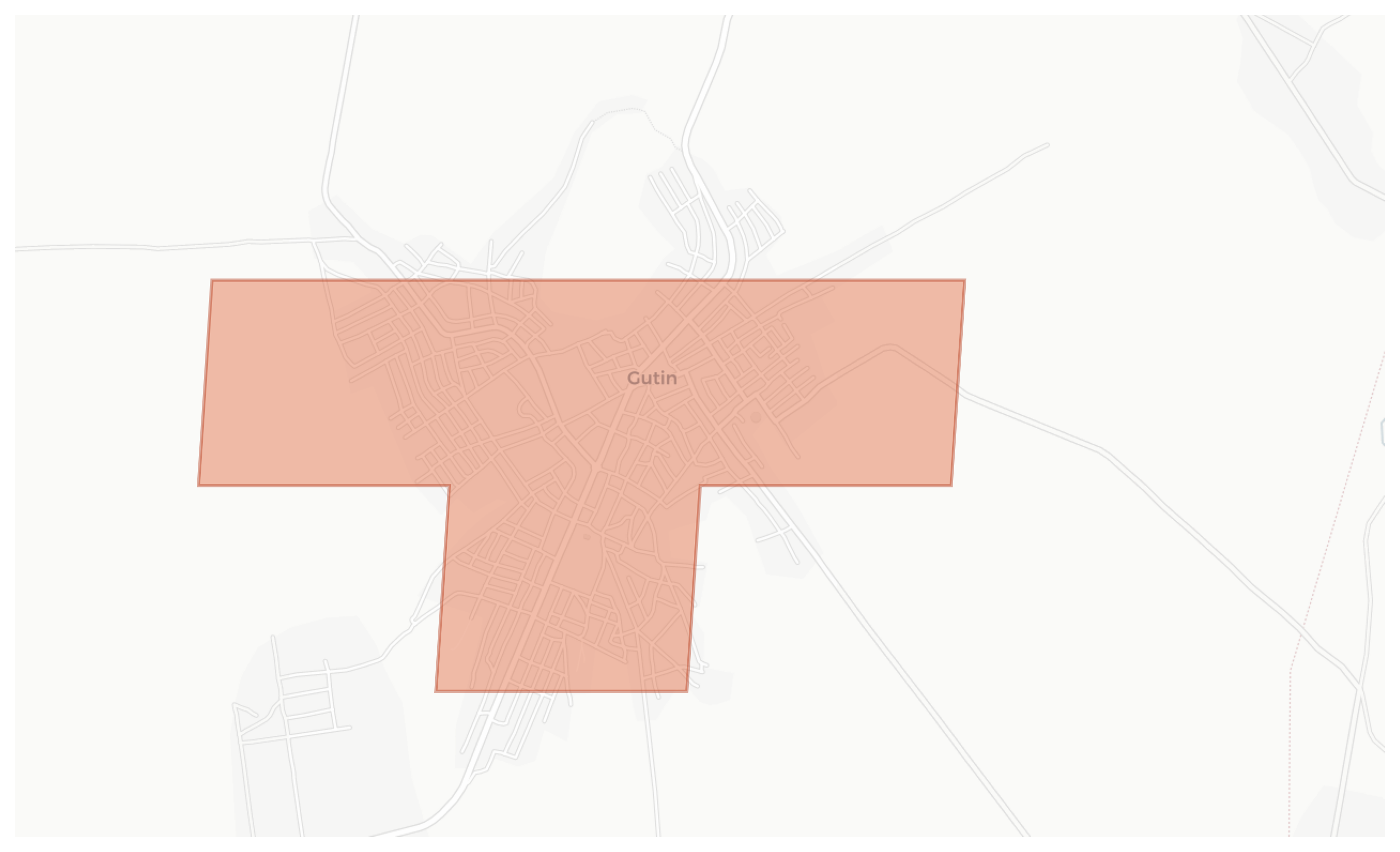 Gutin geographic map
