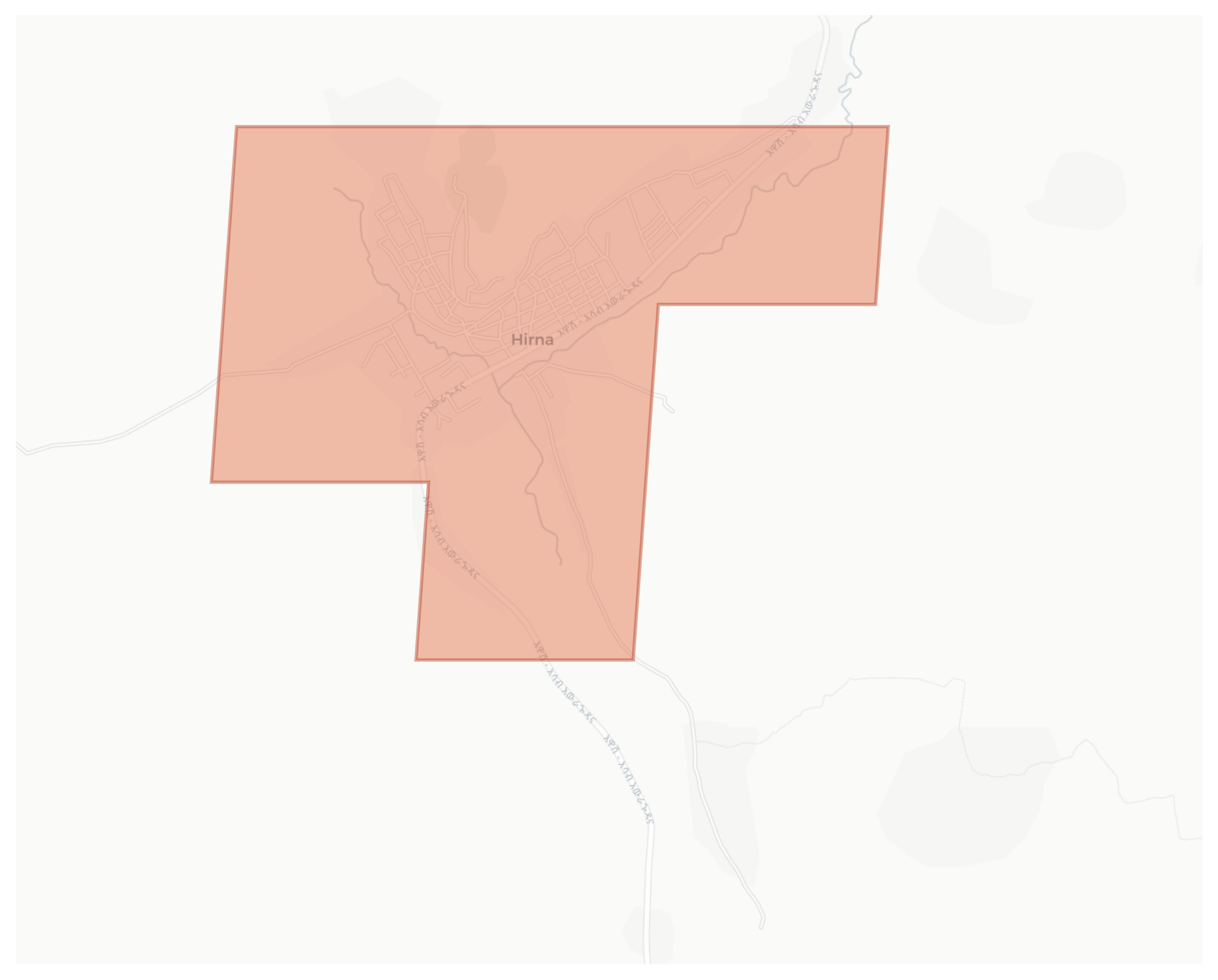 Hirna geographic map