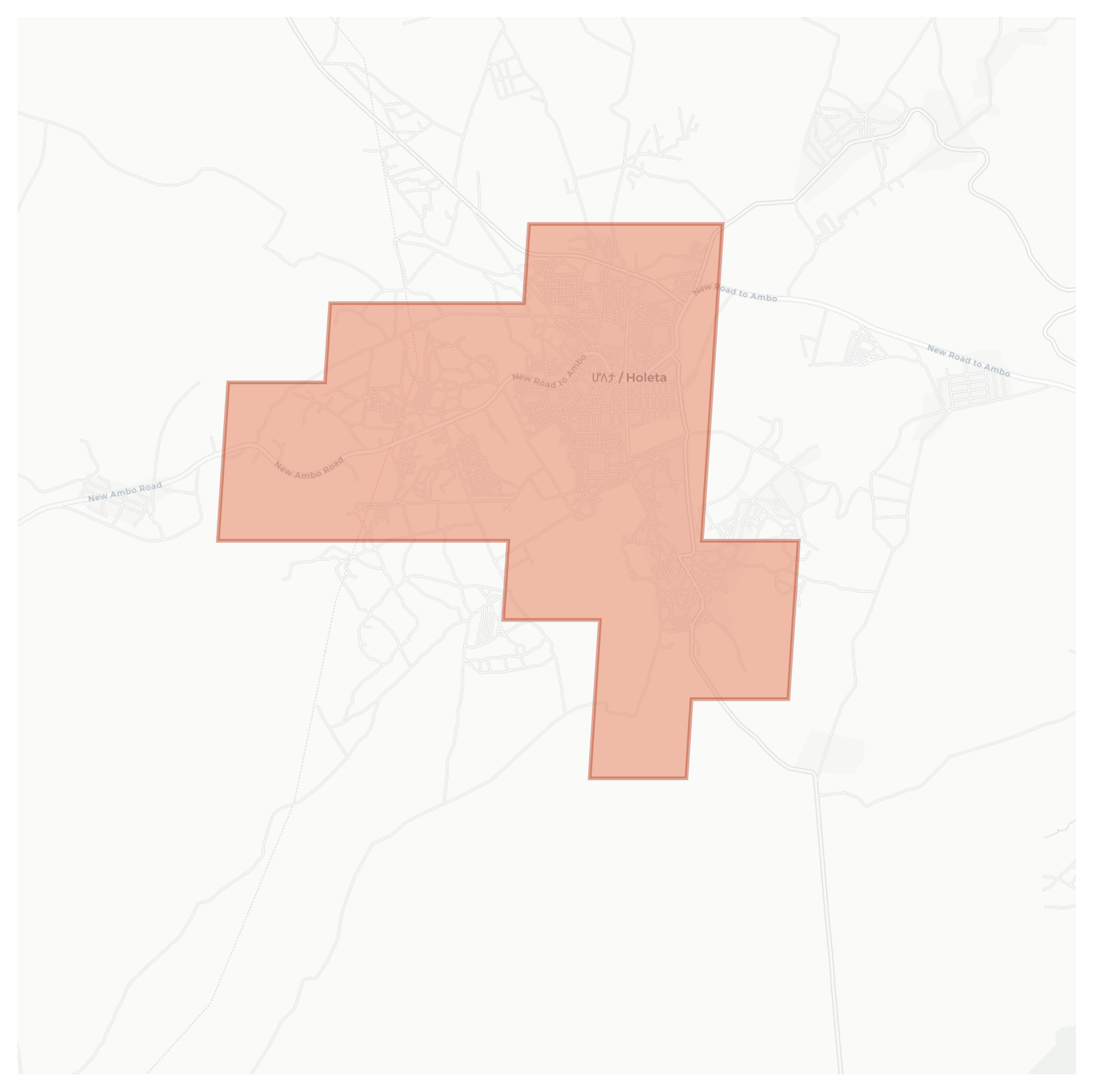 Holeta Genet geographic map