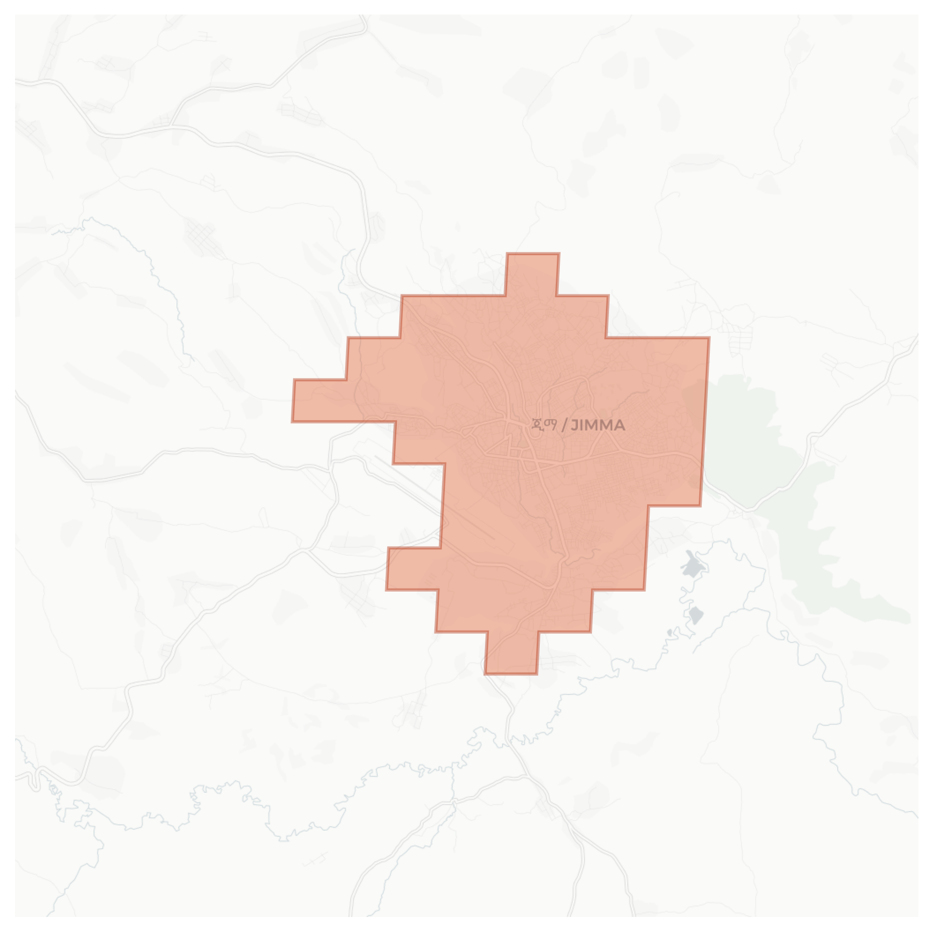 Jimma geographic map