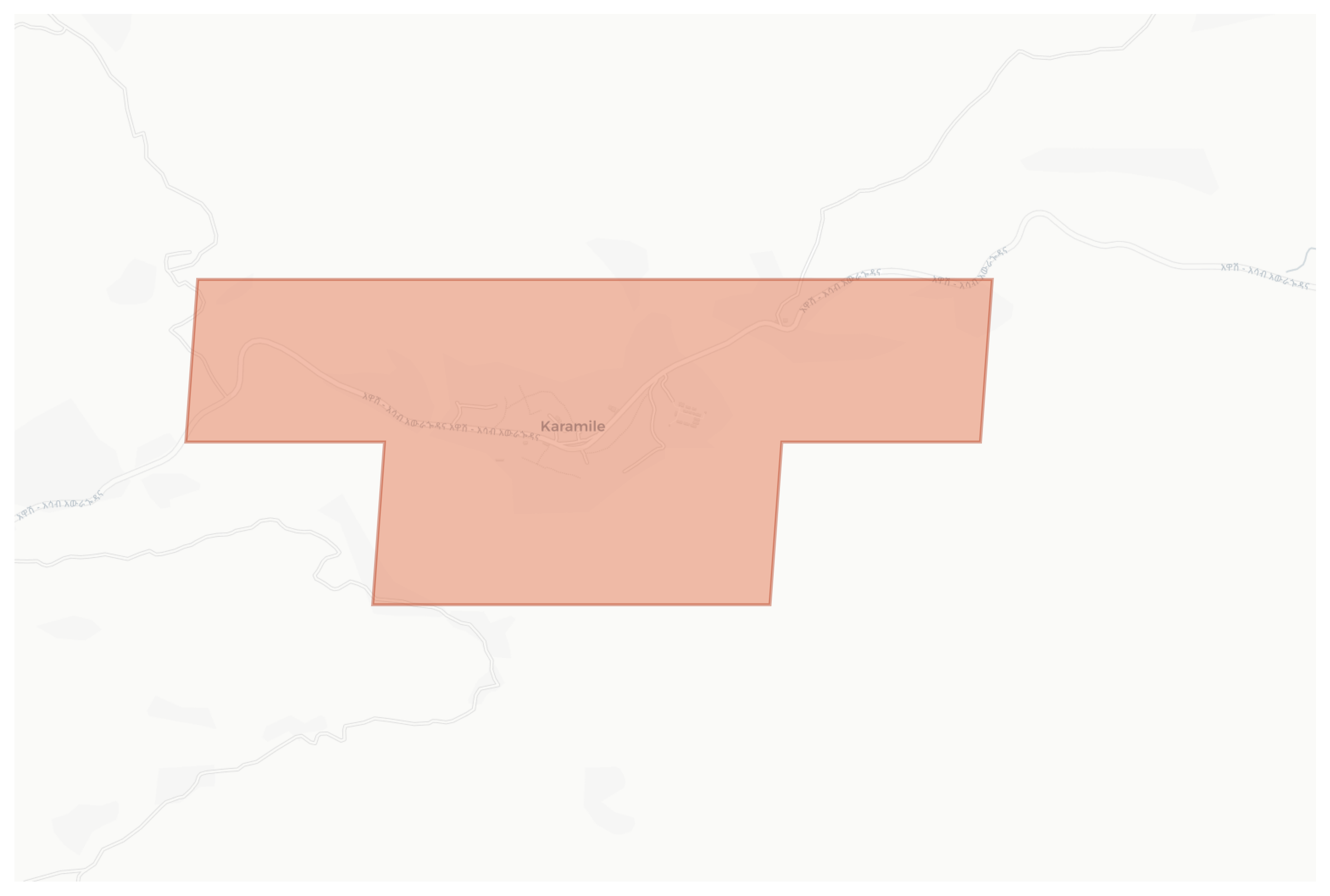 Karamile geographic map