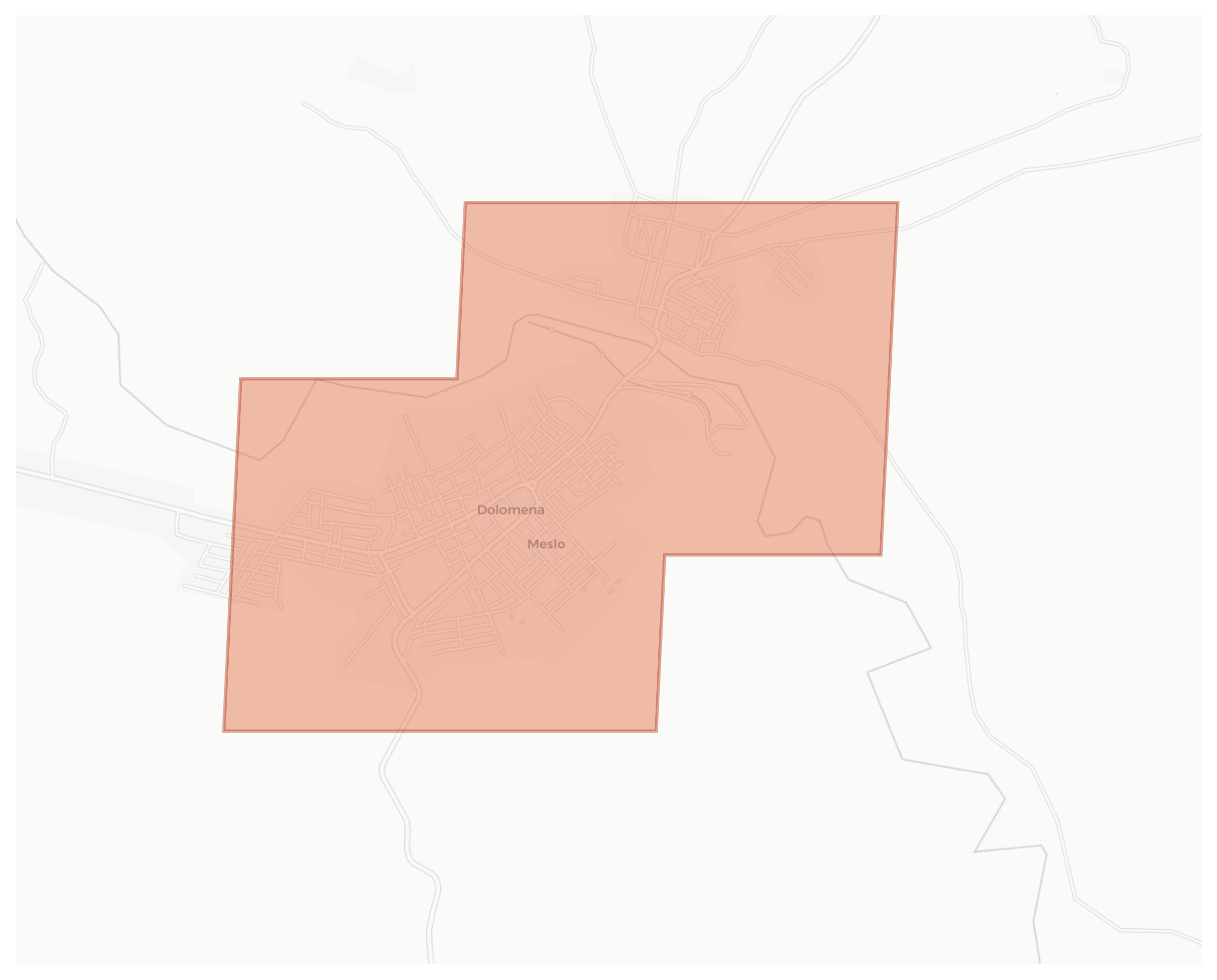 Meslo geographic map