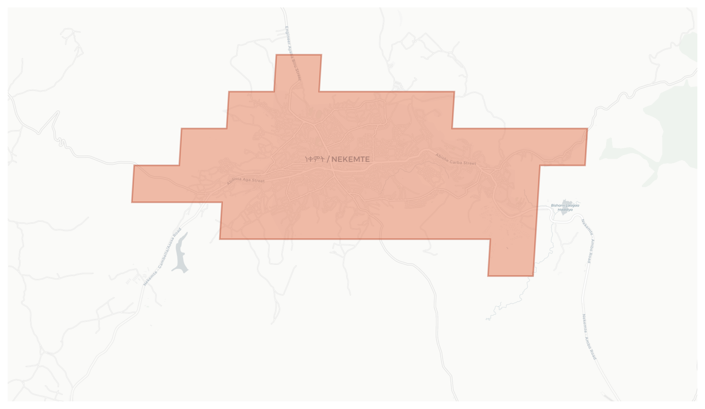 Naqamte geographic map