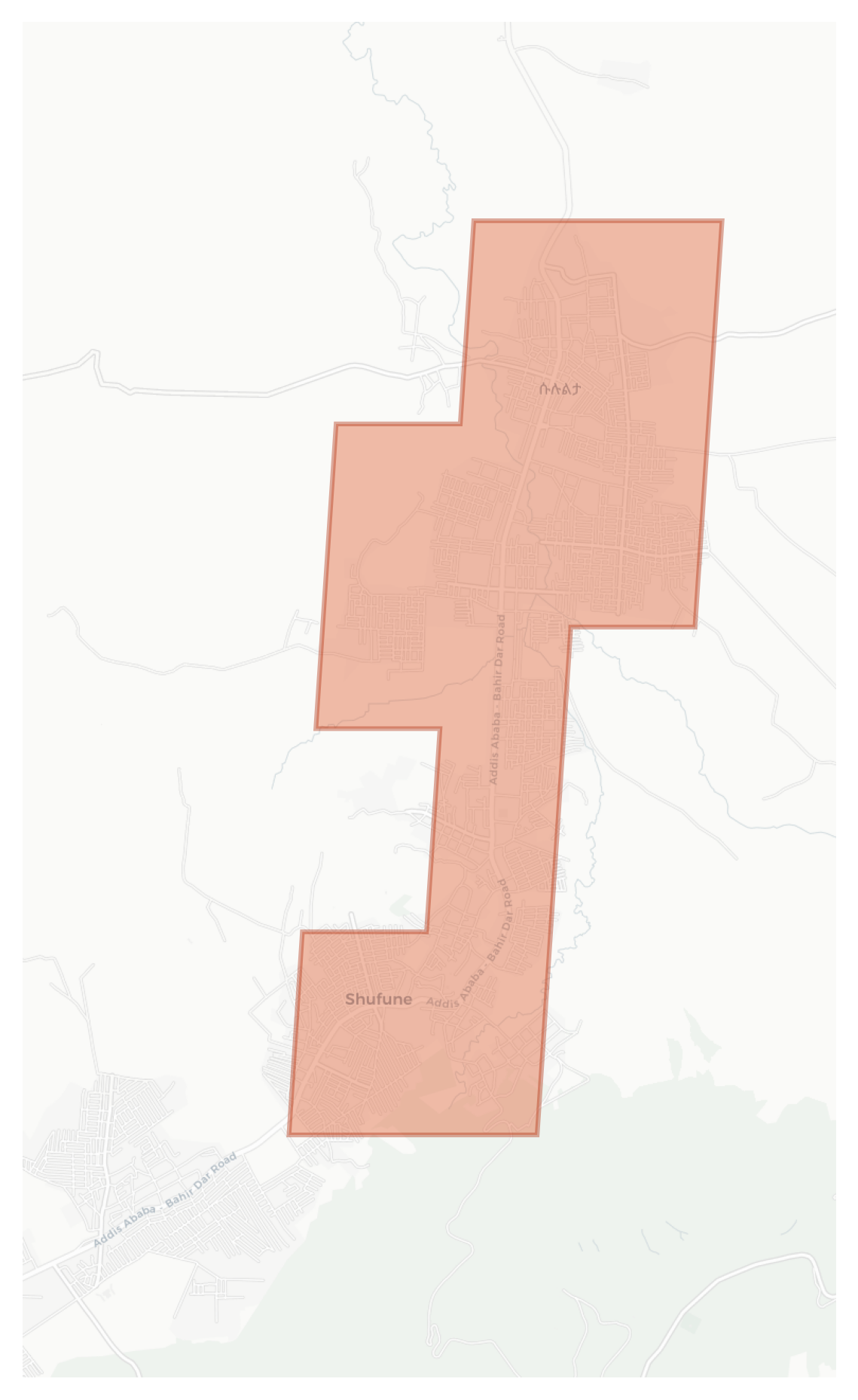Shufune geographic map