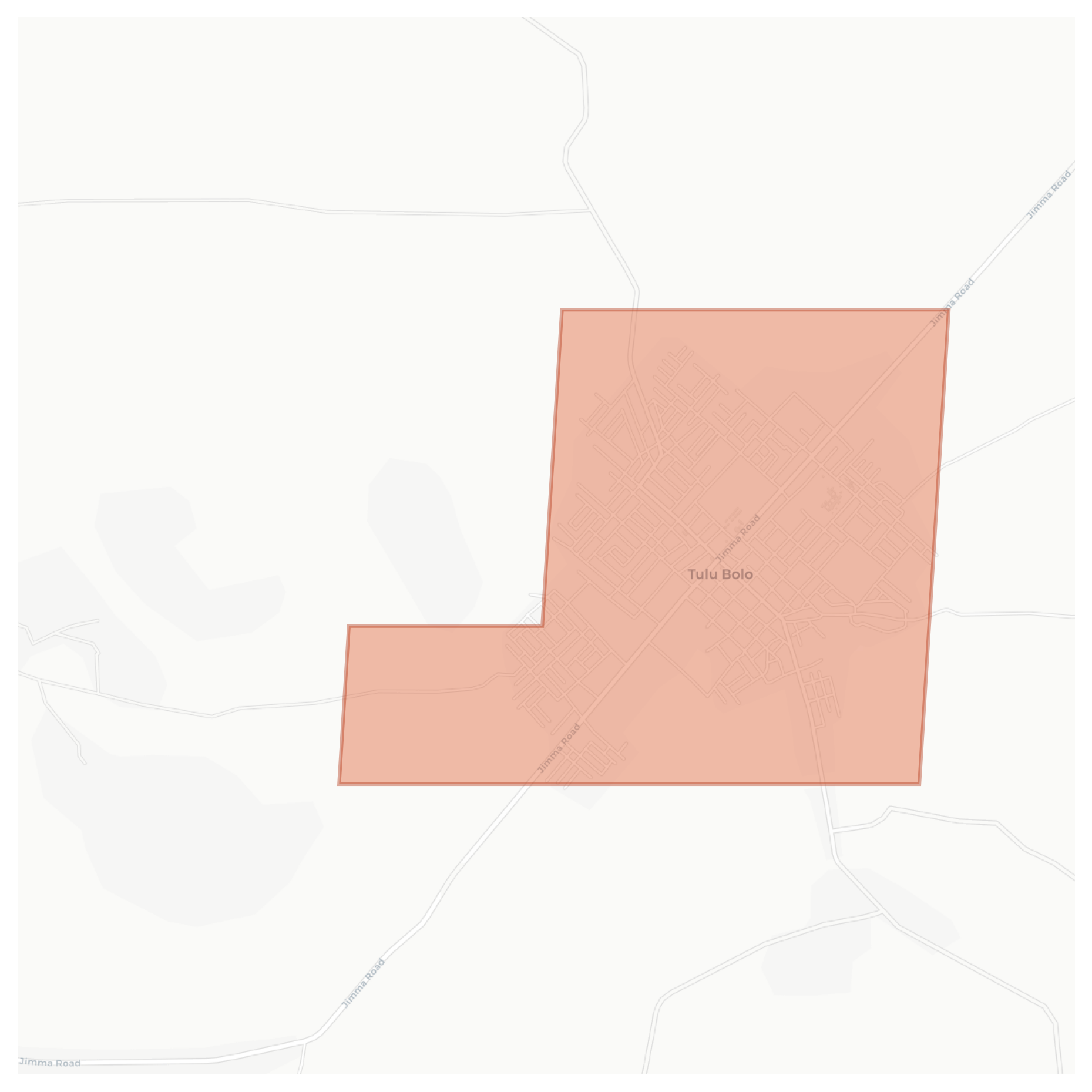 Tulu Bolo geographic map