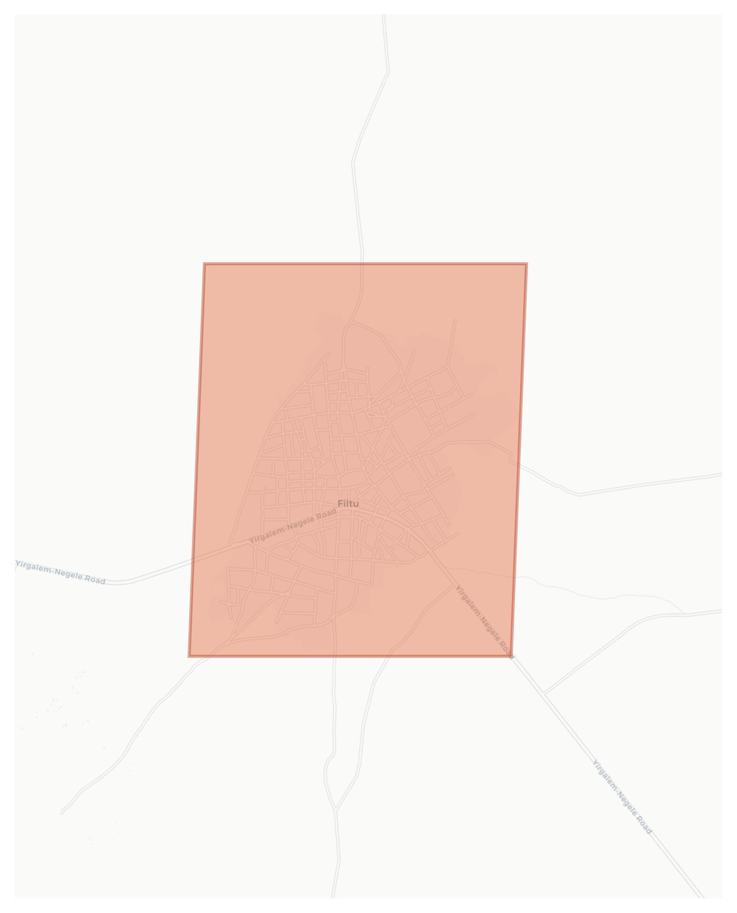 Filtu geographic map