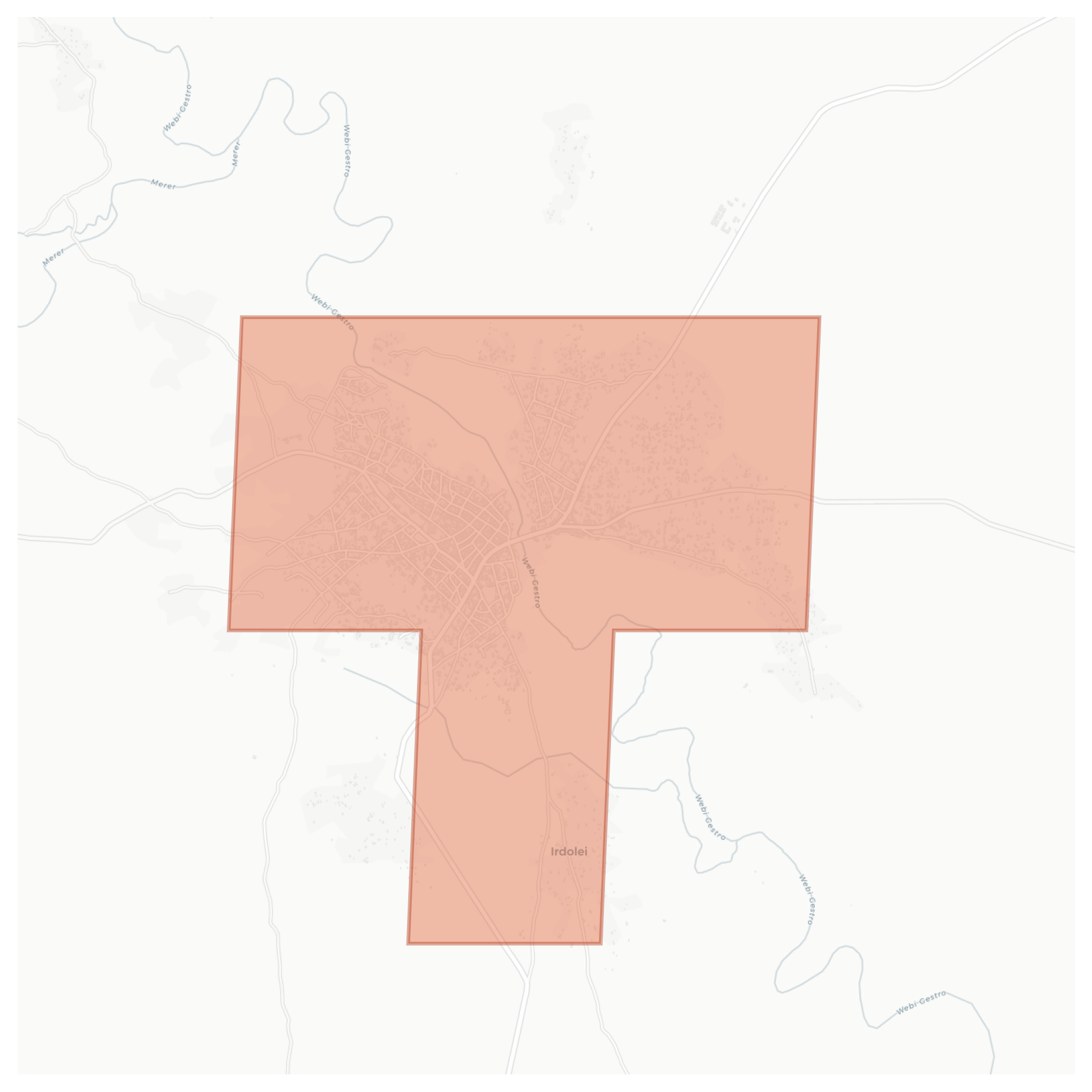 Melka Chireti geographic map