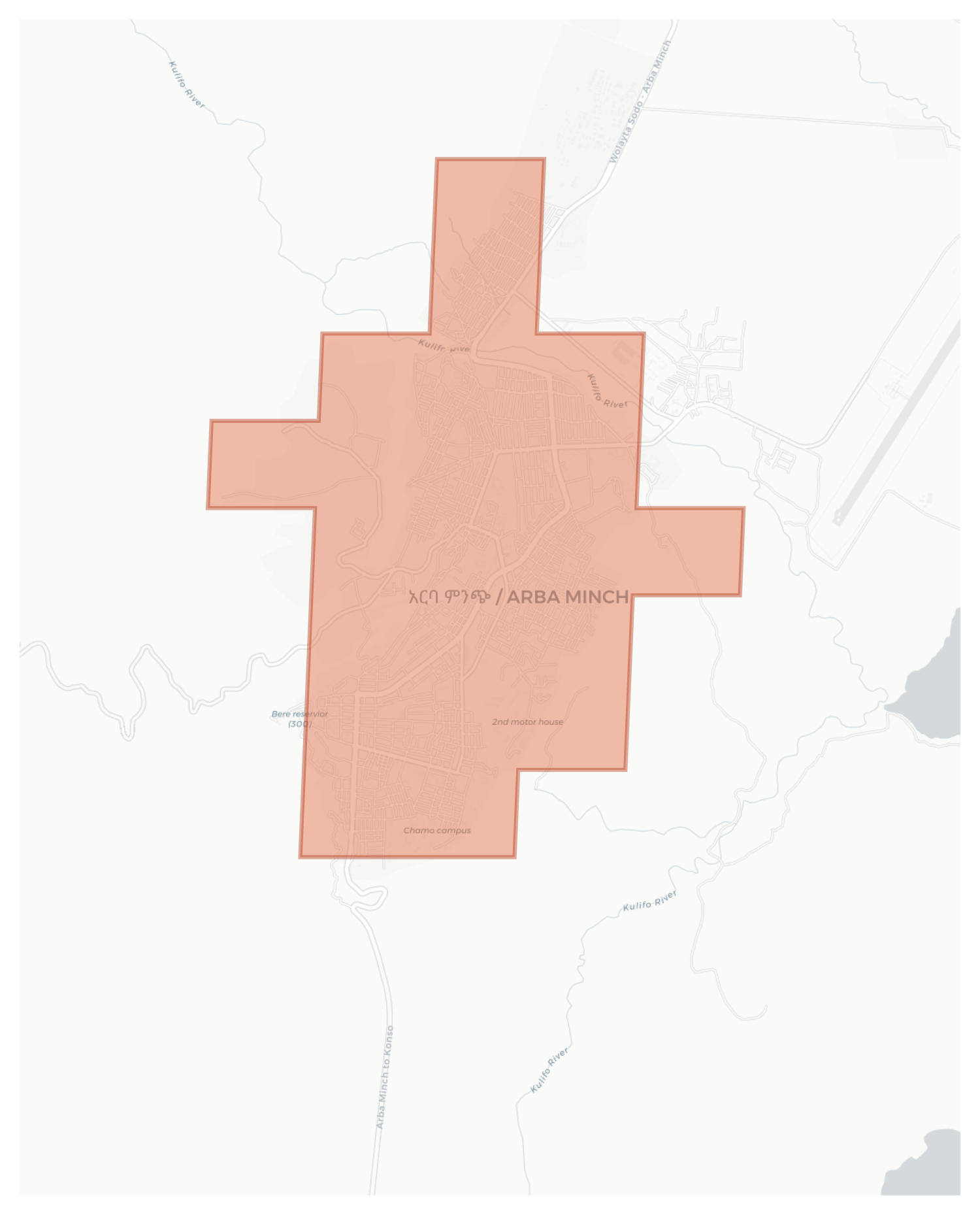Arba Minch geographic map