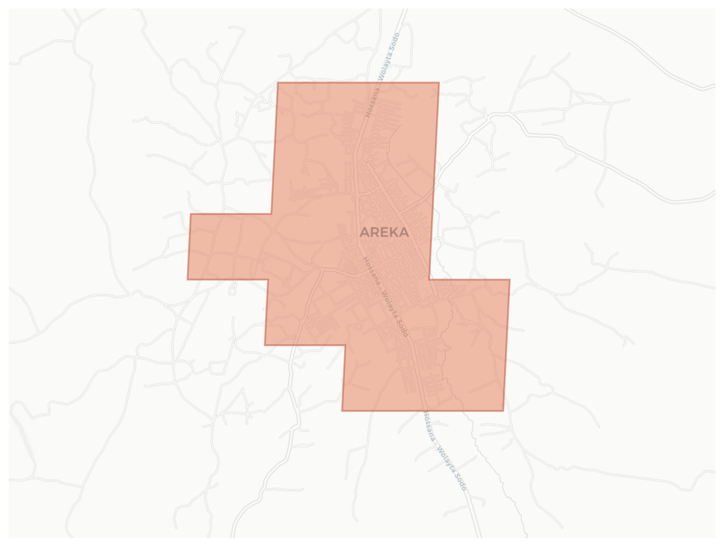 Areka geographic map