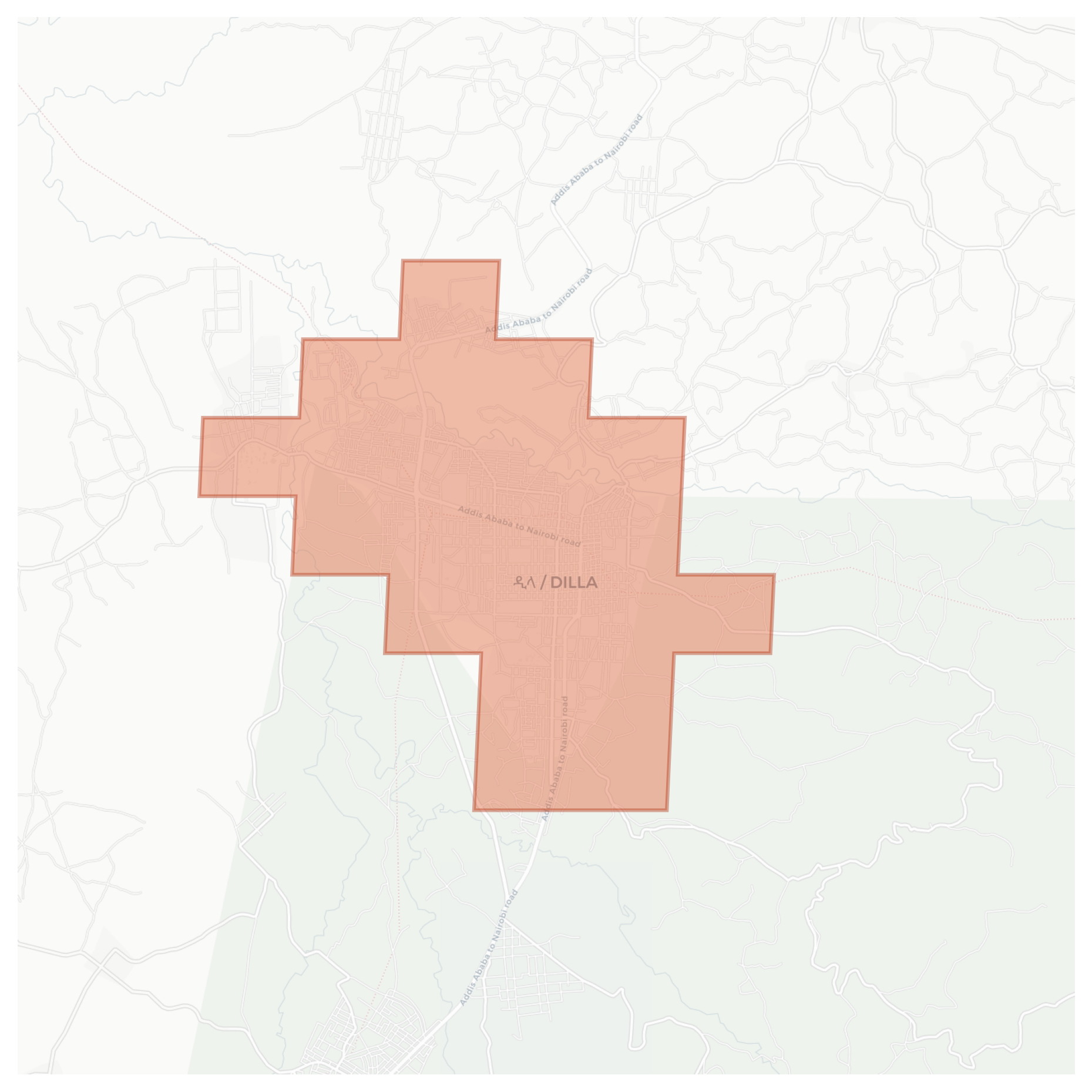 Dilla geographic map