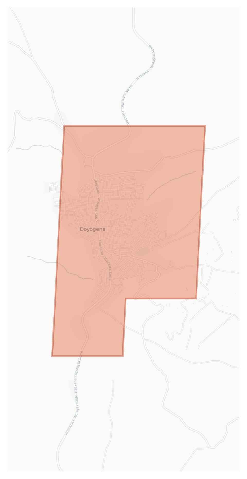 Doyogena geographic map