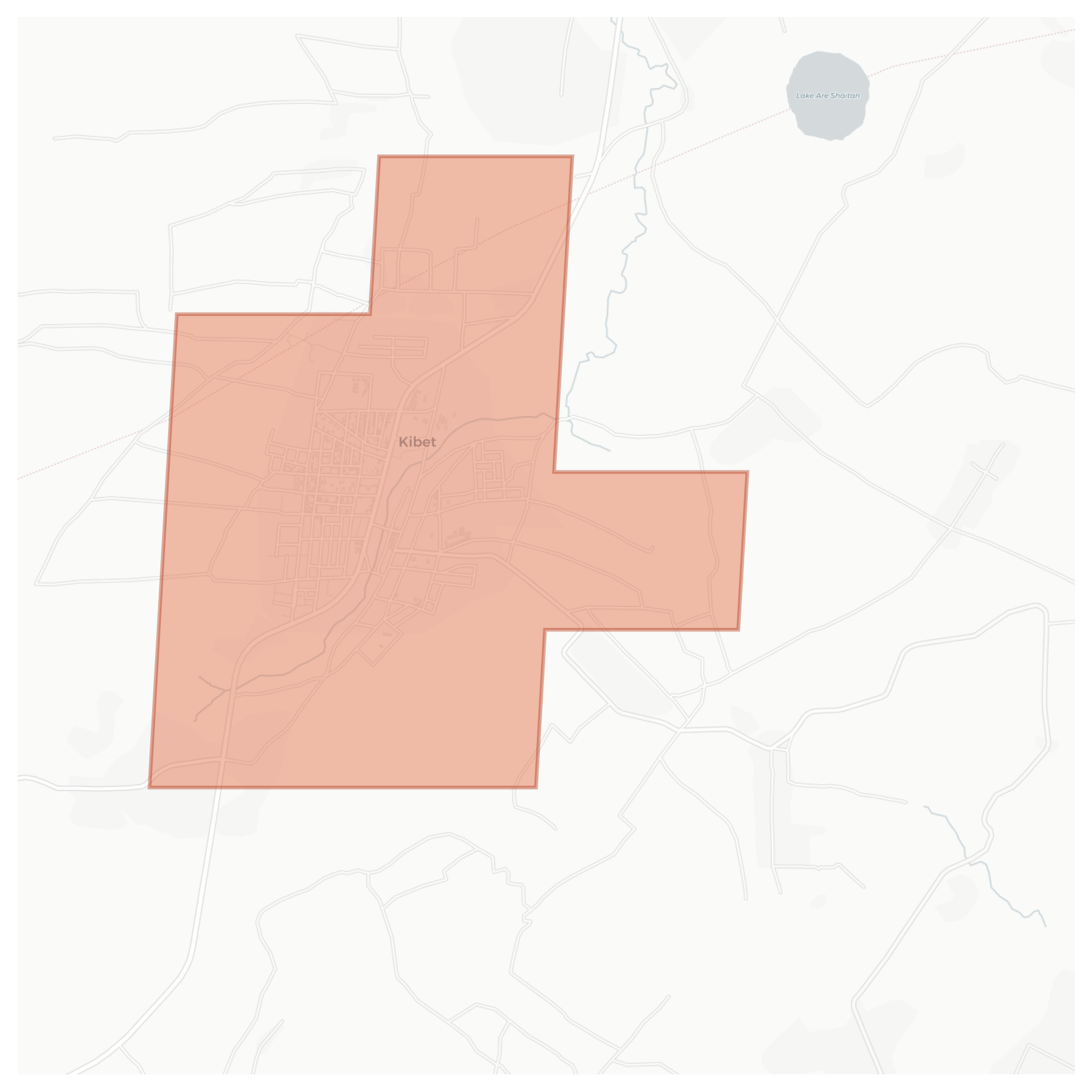 Kibet geographic map
