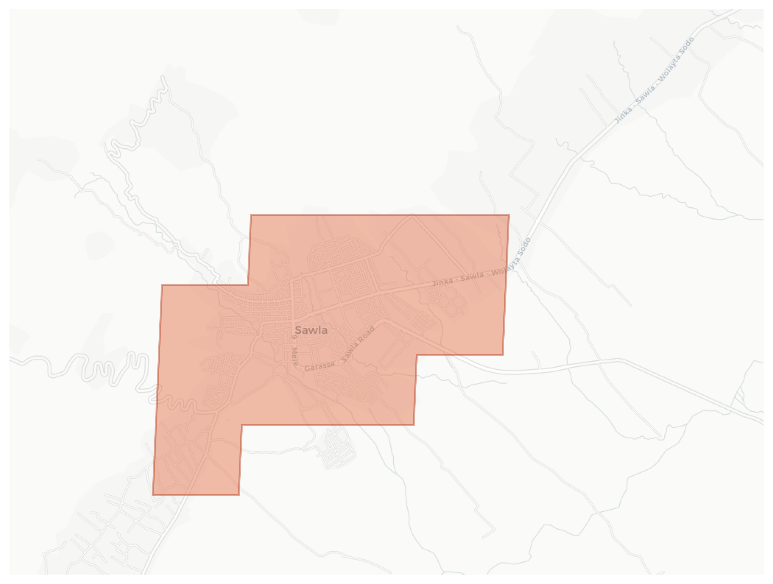 Sawla Felege Neway geographic map