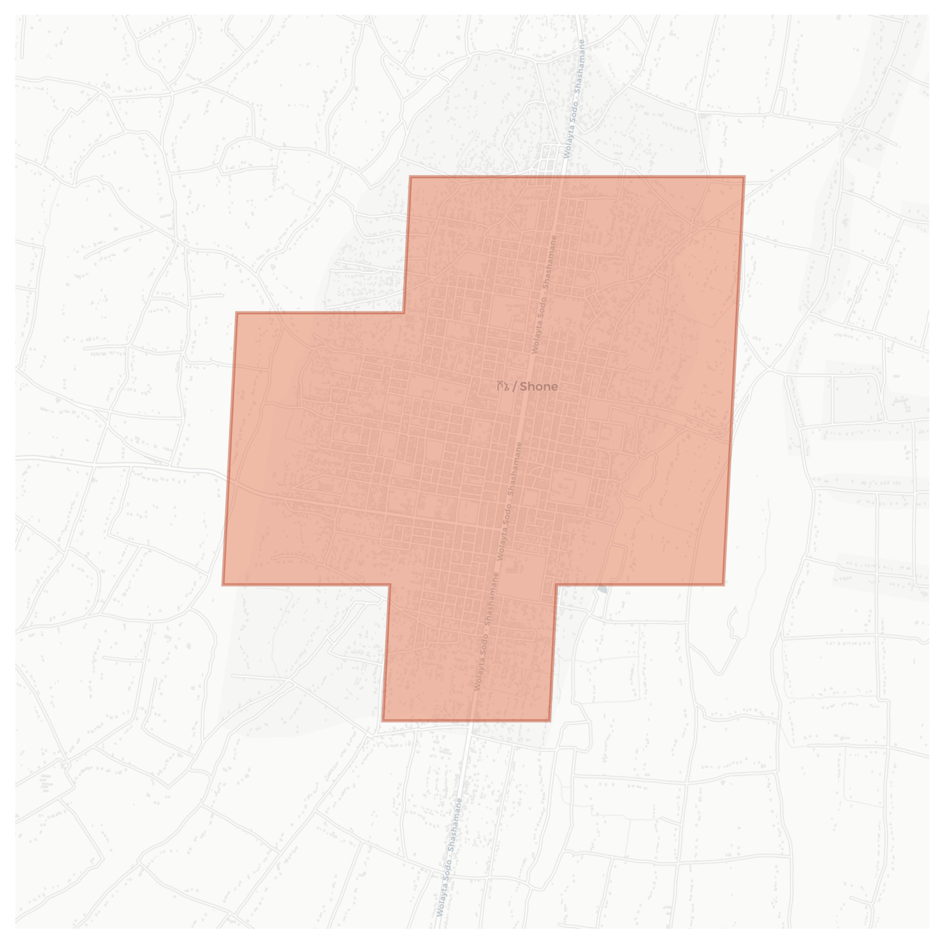 Shone geographic map